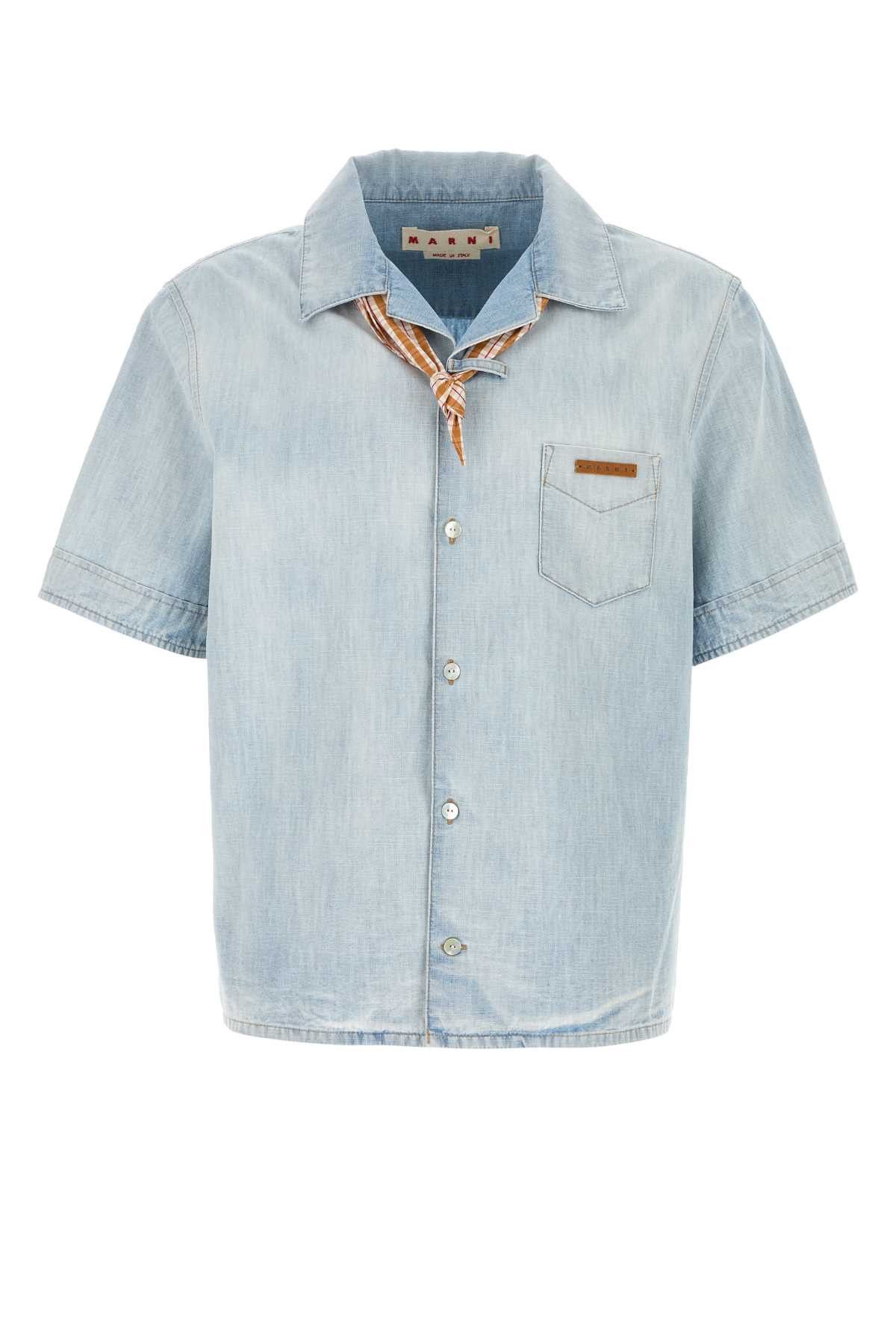 Marni Light-Blue Chambray Shirt Size US L / EU 52-54 / 3 - 1 Thumbnail