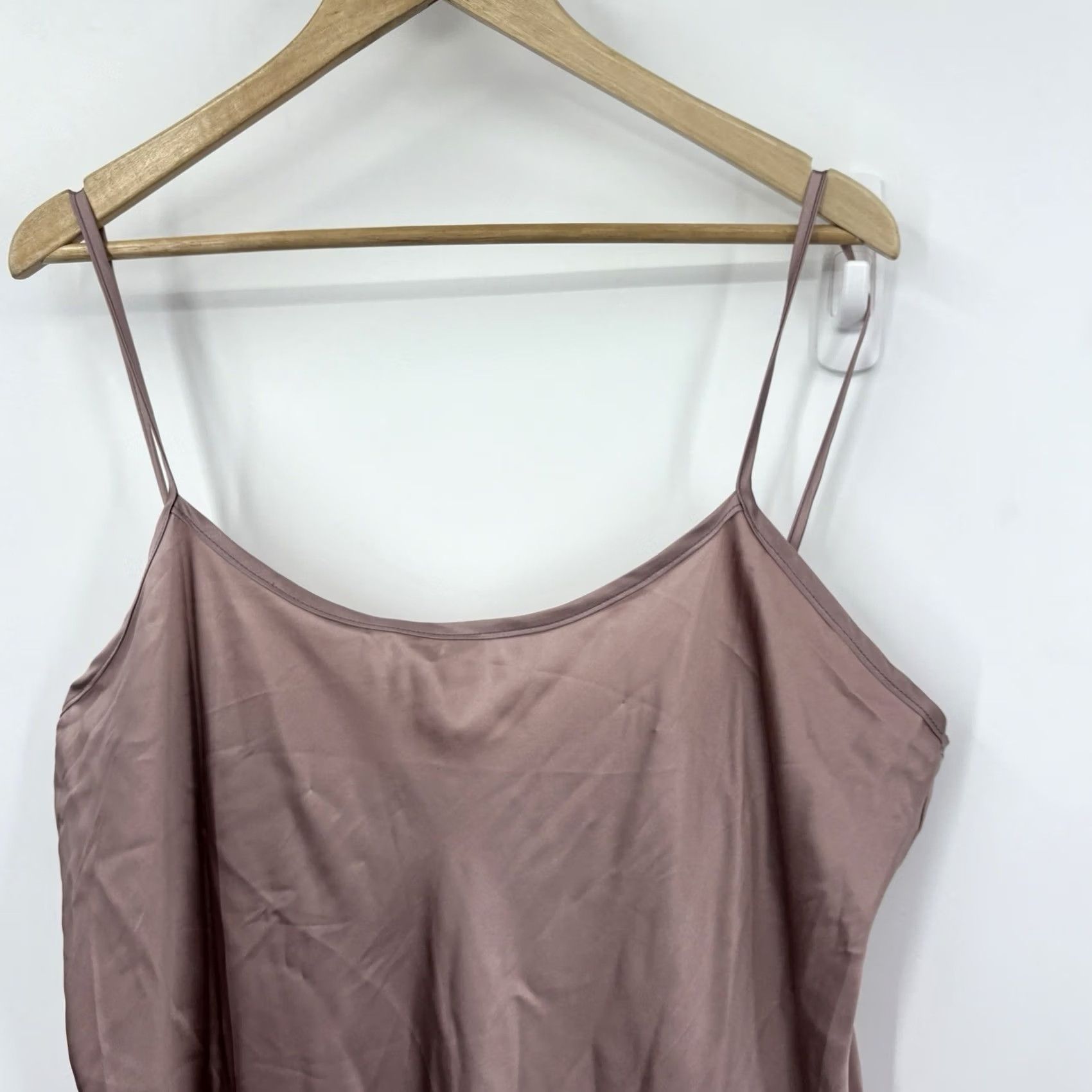 Vintage VINTAGE Lora Gene Midi Silk Slip Dress Pink Satin Luxury Sustainable Women 14 Size XL / US 12-14 / IT 48-50 - 3 Thumbnail