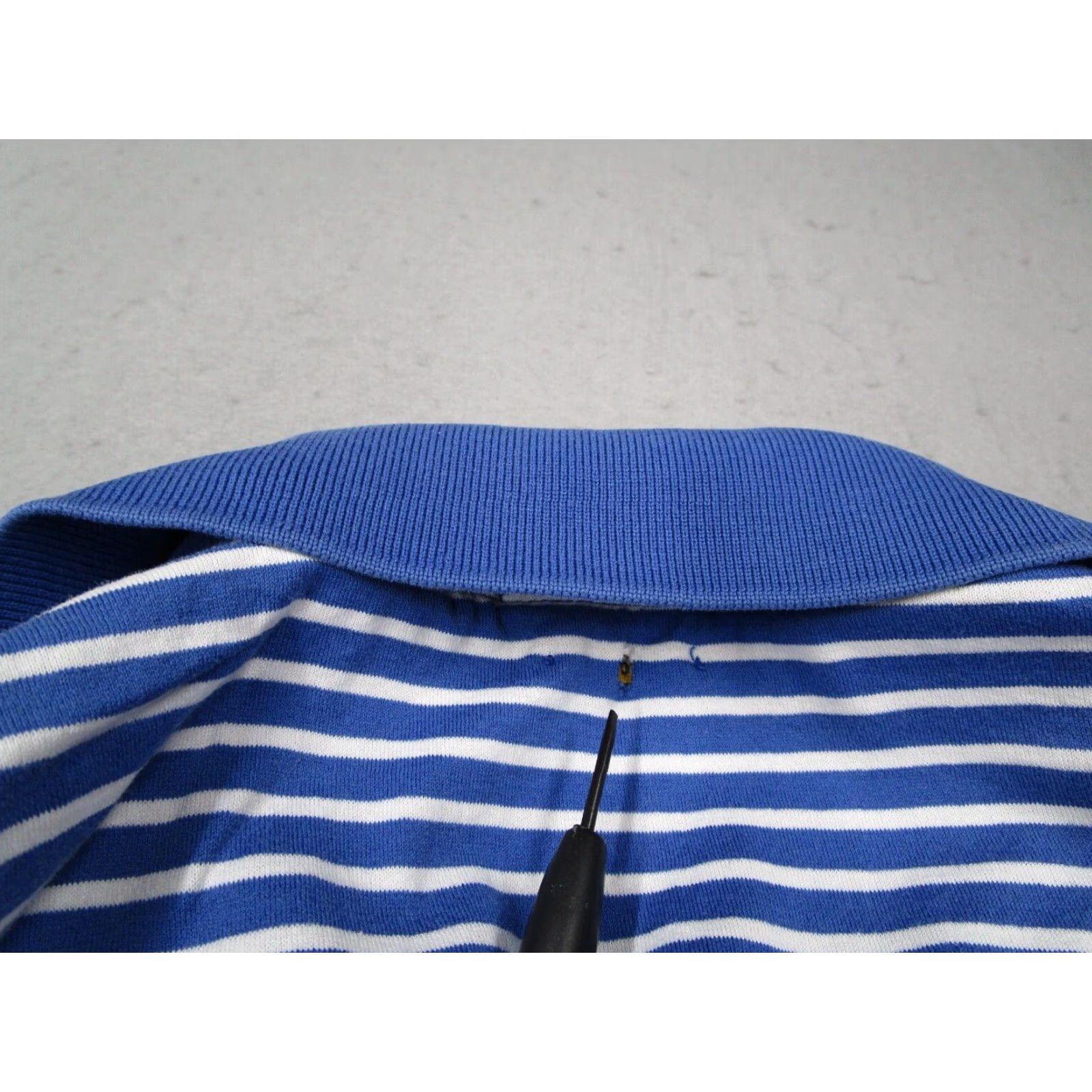 Polo Ralph Lauren Polo Ralph Lauren Mens Large Blue Striped Short Sleeve Polo Shirt Big Red Pony Size US L / EU 52-54 / 3 - 5 Thumbnail