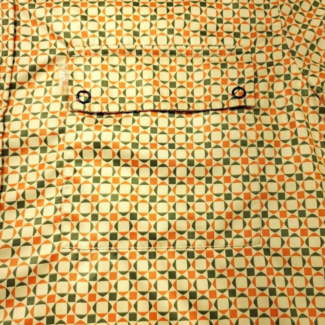 No Fear VINTAGE No Fear Snap Up Shirt Mens Large Orange Green Camp Skater Motocross Shirt Size US L / EU 52-54 / 3 - 6 Thumbnail