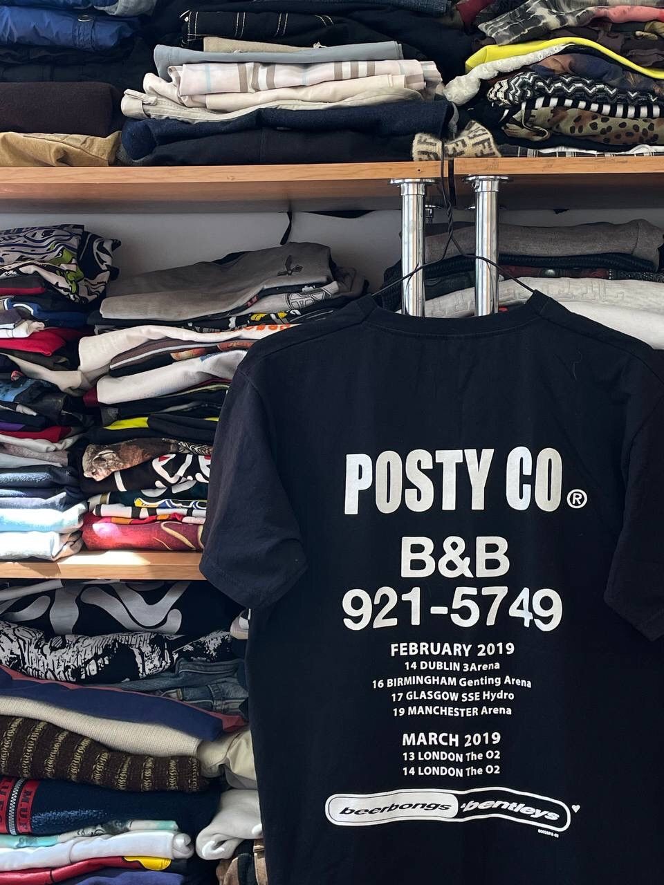 Hypebeast × Rap Tees Post Malone Posty Co Tour Rap Overlogo T Shirt Size US M / EU 48-50 / 2 - 10 Thumbnail