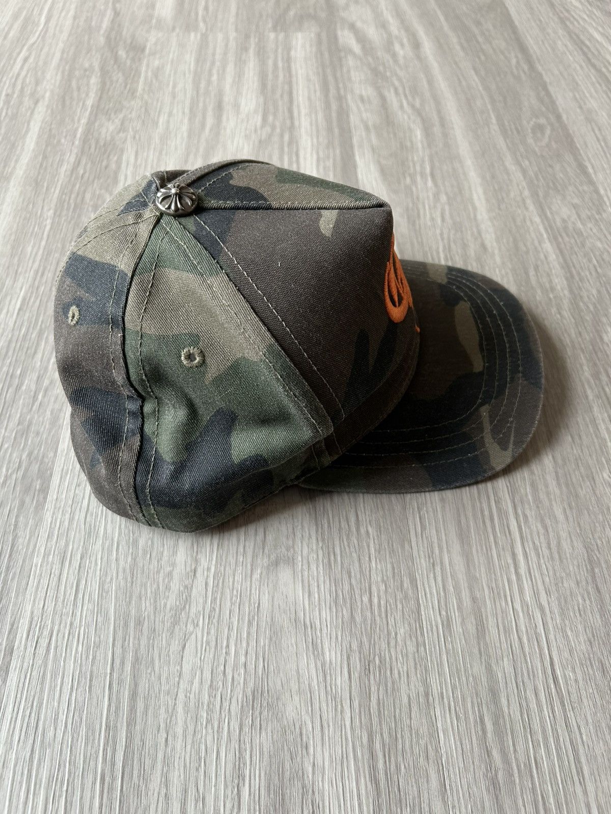 Chrome Hearts Chrome Hearts CH Baseball Snapback Hat Camo Size ONE SIZE - 4 Thumbnail