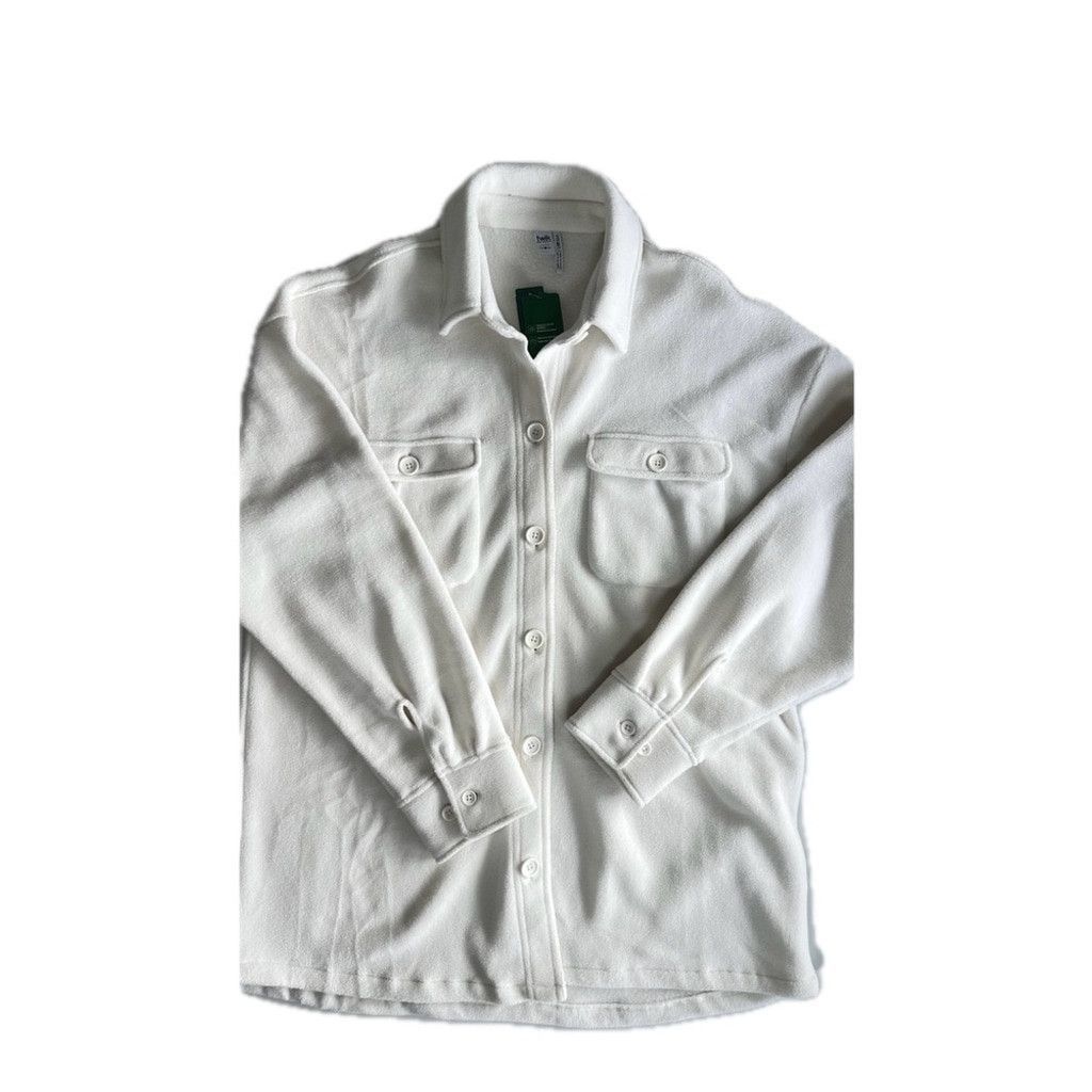 Simons Simons Twik Cream Fleece Shacket Jacket Size XL NWT Size XL / US 12-14 / IT 48-50 - 6 Thumbnail