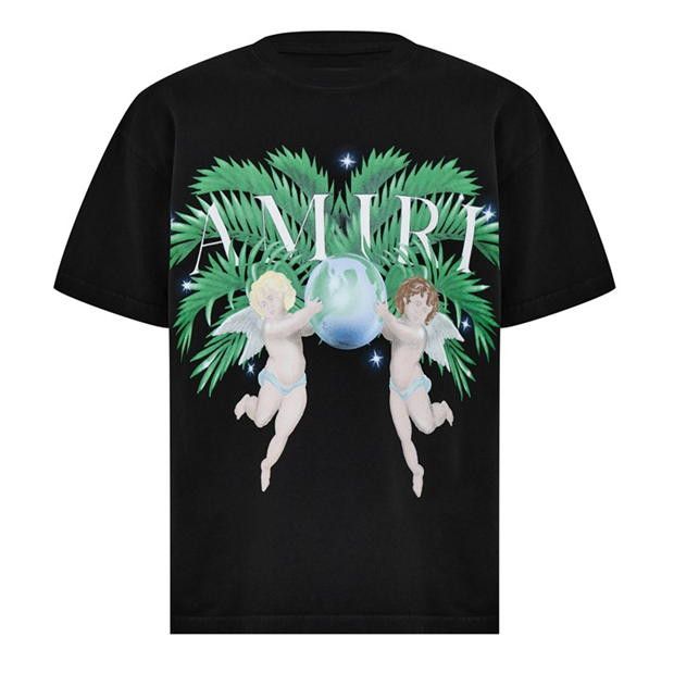 Amiri AMIRI Airbrush Cherub Graphic T-Shirt Size US S / EU 44-46 / 1 - 1 Thumbnail