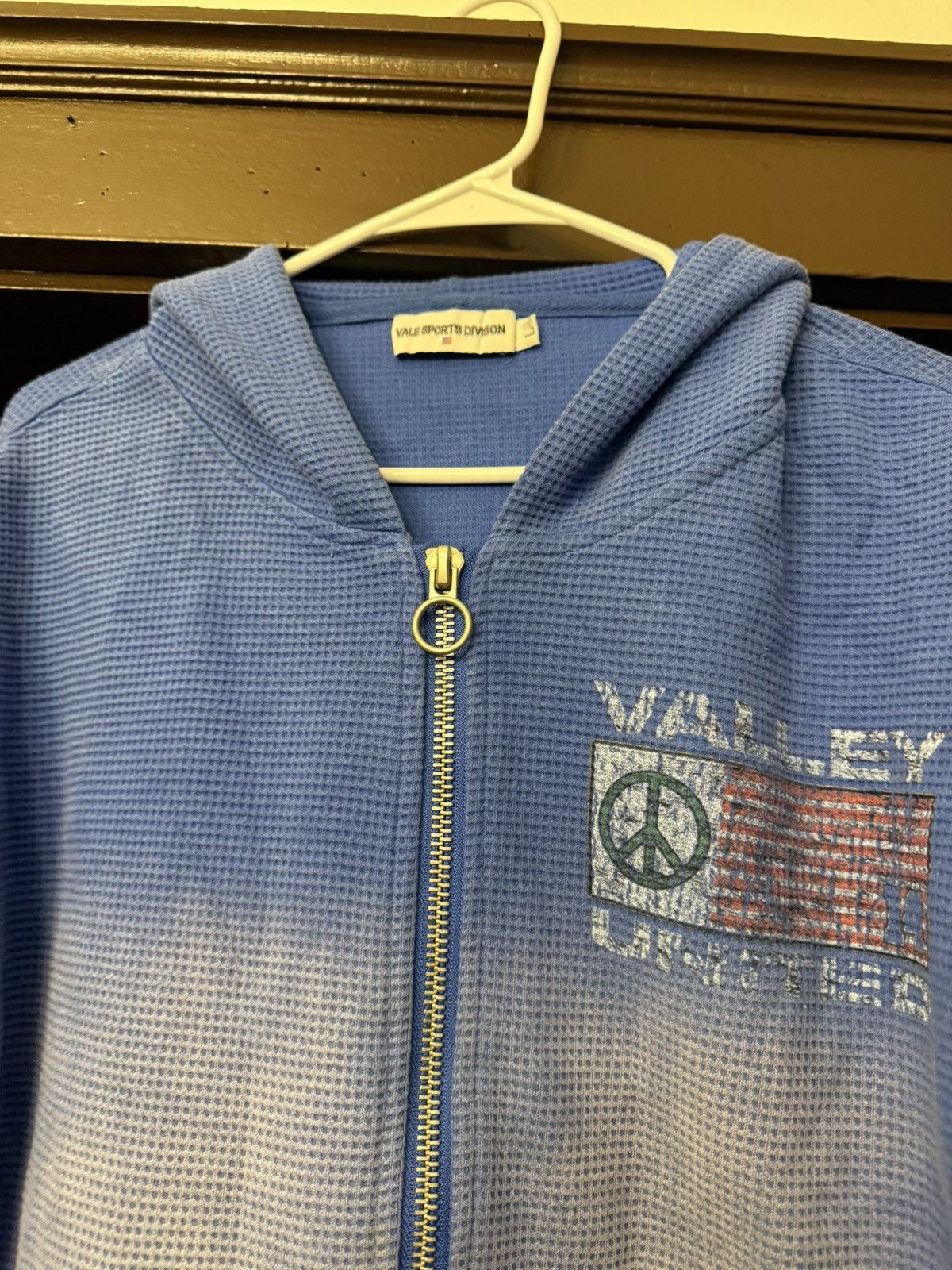 Vale Vale Lives Forever Zip Up Thermal Hoodie United Blue Large Size US L / EU 52-54 / 3 - 6 Thumbnail