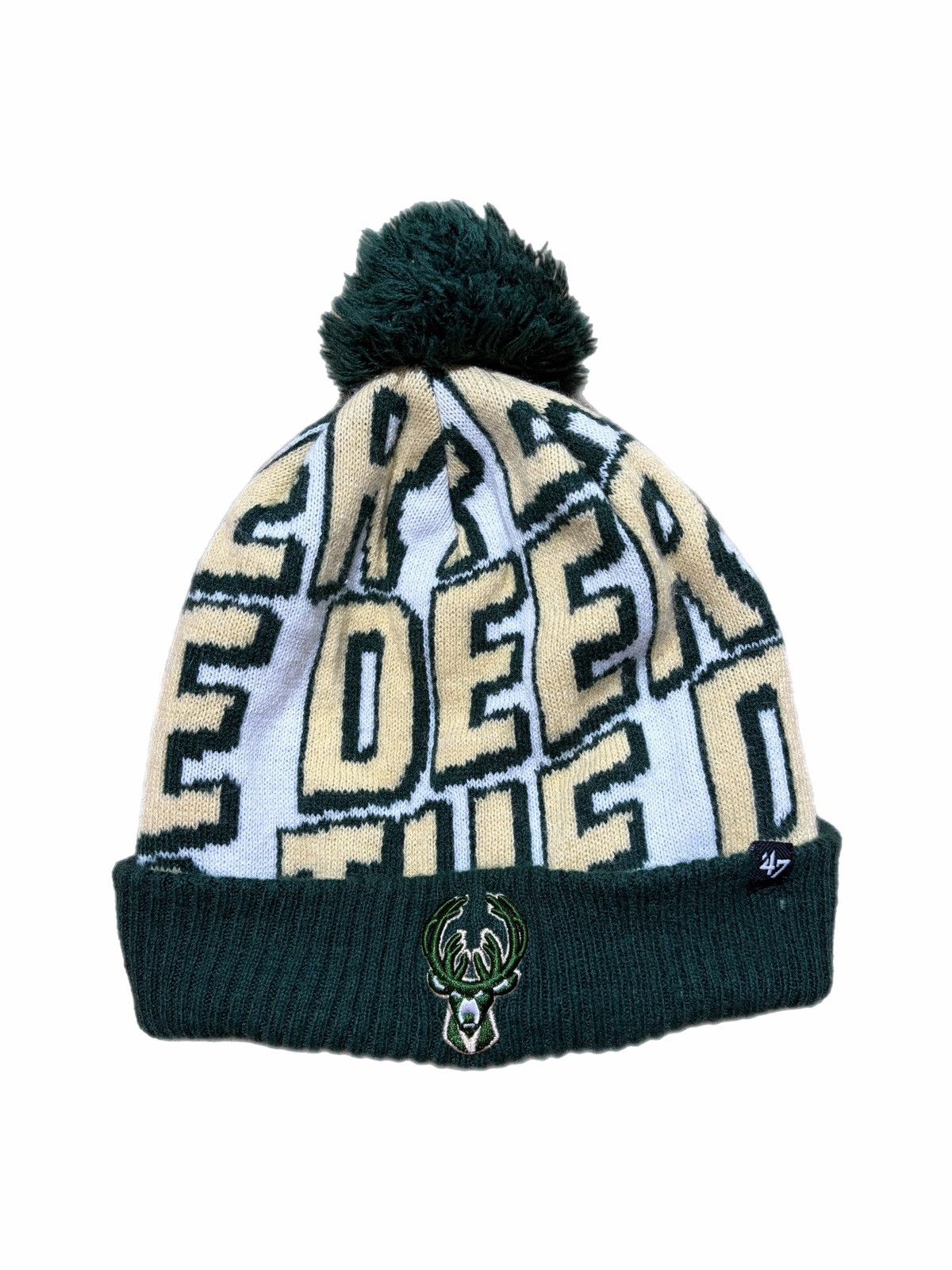 47 Brand Milwaukee Bucks Hat Beanie NBA Basketball '47 Fear The Deer Size ONE SIZE - 1 Thumbnail