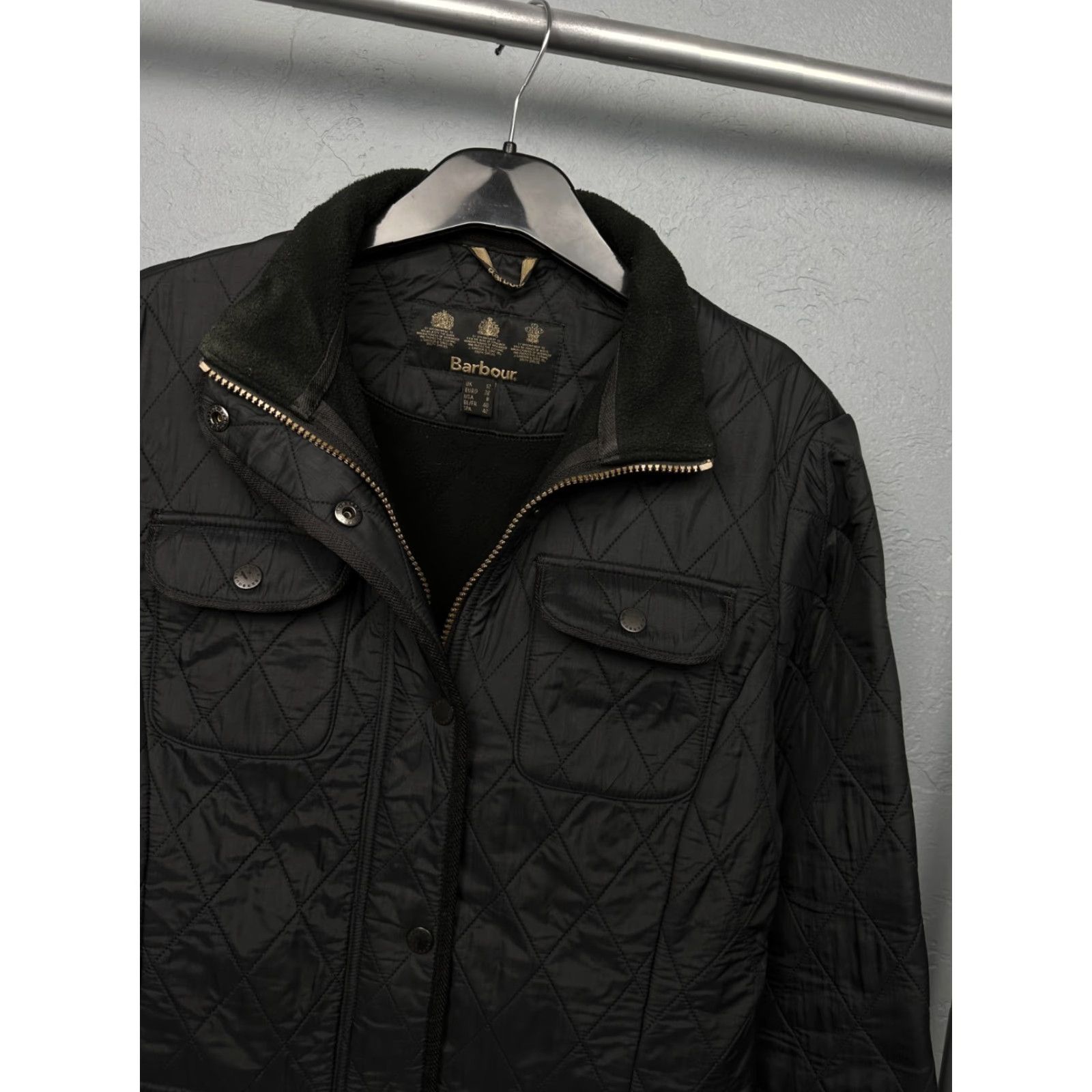 Barbour Barbour Jacket Womens Utility Polarquilt Quilted Barbour Size UK 12 Black Quilted Vintage: No Size M / US 6-8 / IT 42-44 - 2 Thumbnail