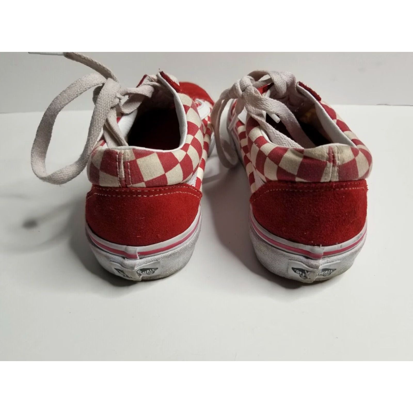 Vans VANS Old Skool Checkerboard Red Sz 8 Women Mens 6.5 Skate Sneakers Unisex - Adult Size 8 Red Sneakers Vans Old Skool Size US 8 / IT 38 - 4 Thumbnail