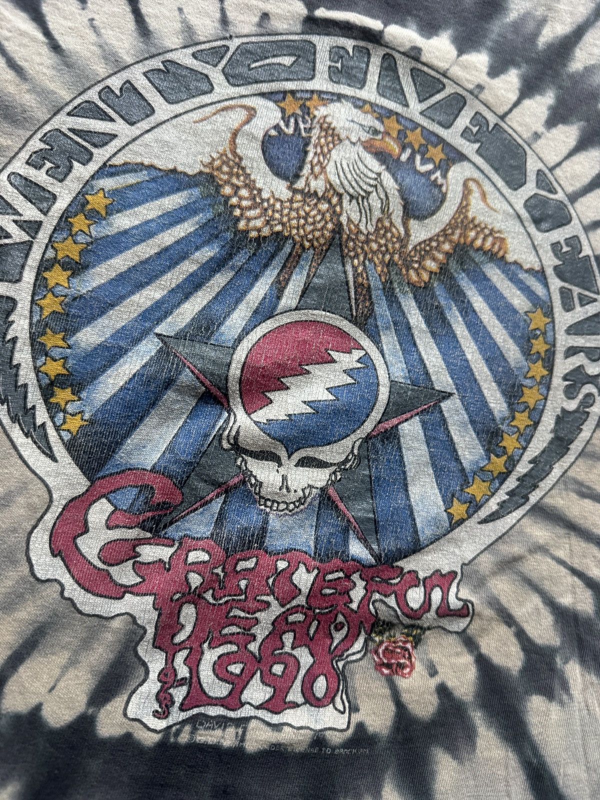 Grateful Dead Vintage 1990 Grateful Dead Tie Dye Brockum T-Shirt XL Size US XL / EU 56 / 4 - 4 Thumbnail