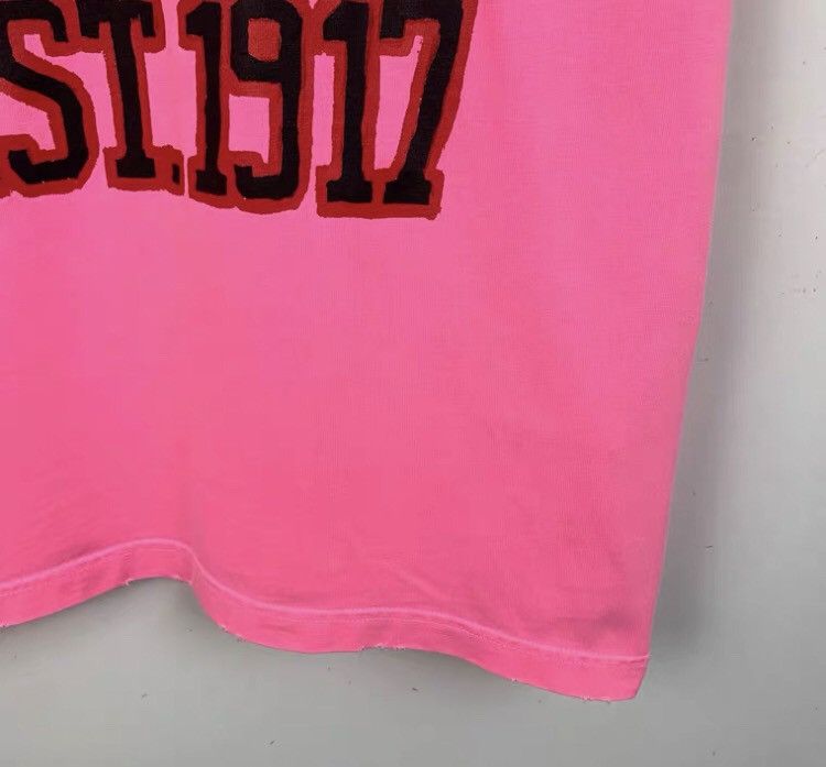 Balenciaga Balenciaga 22 Pink Logo Letter Round Neck Short sleeved T- Size US XXS / EU 40 - 3 Thumbnail