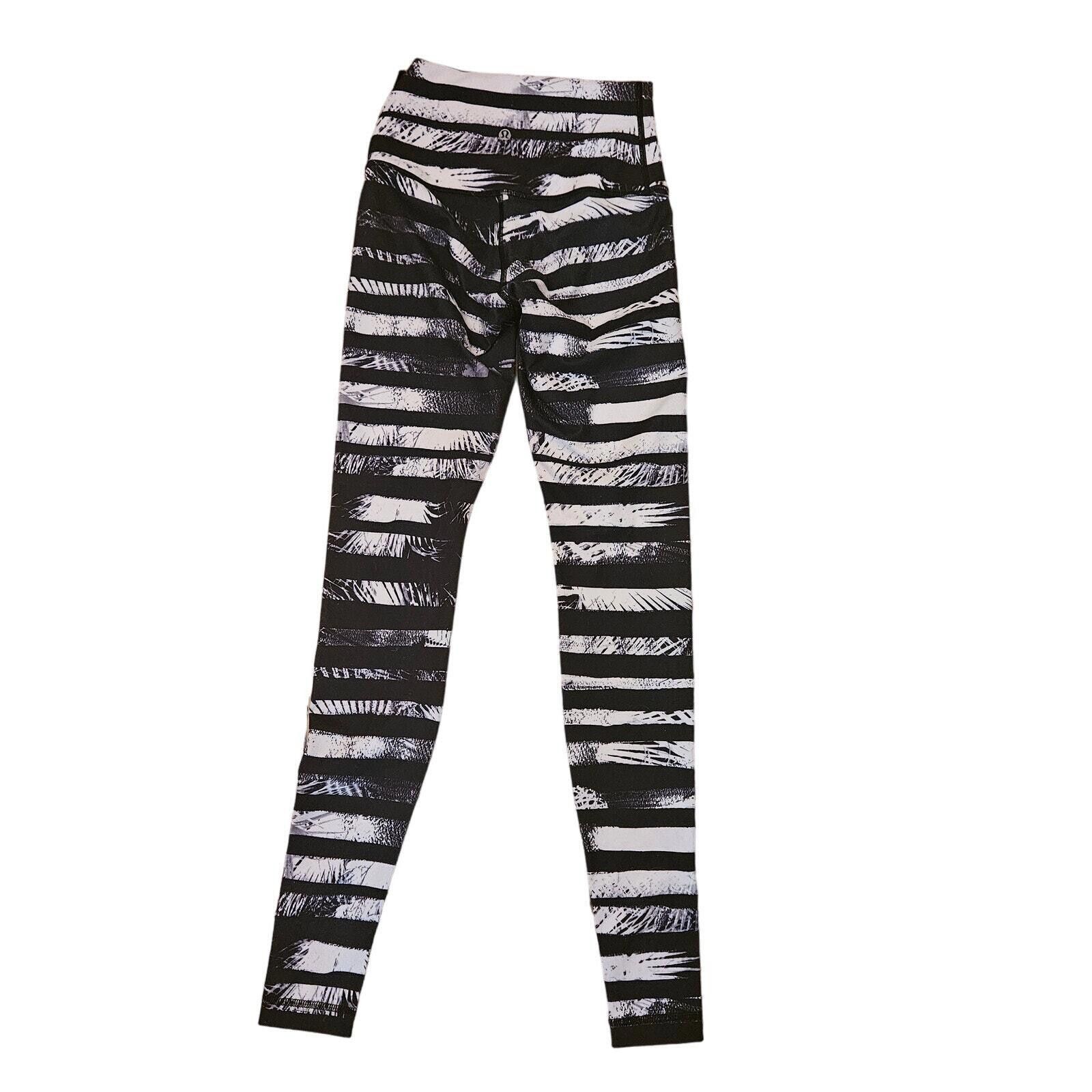 Black zebra pattern outlet lululemon leggings