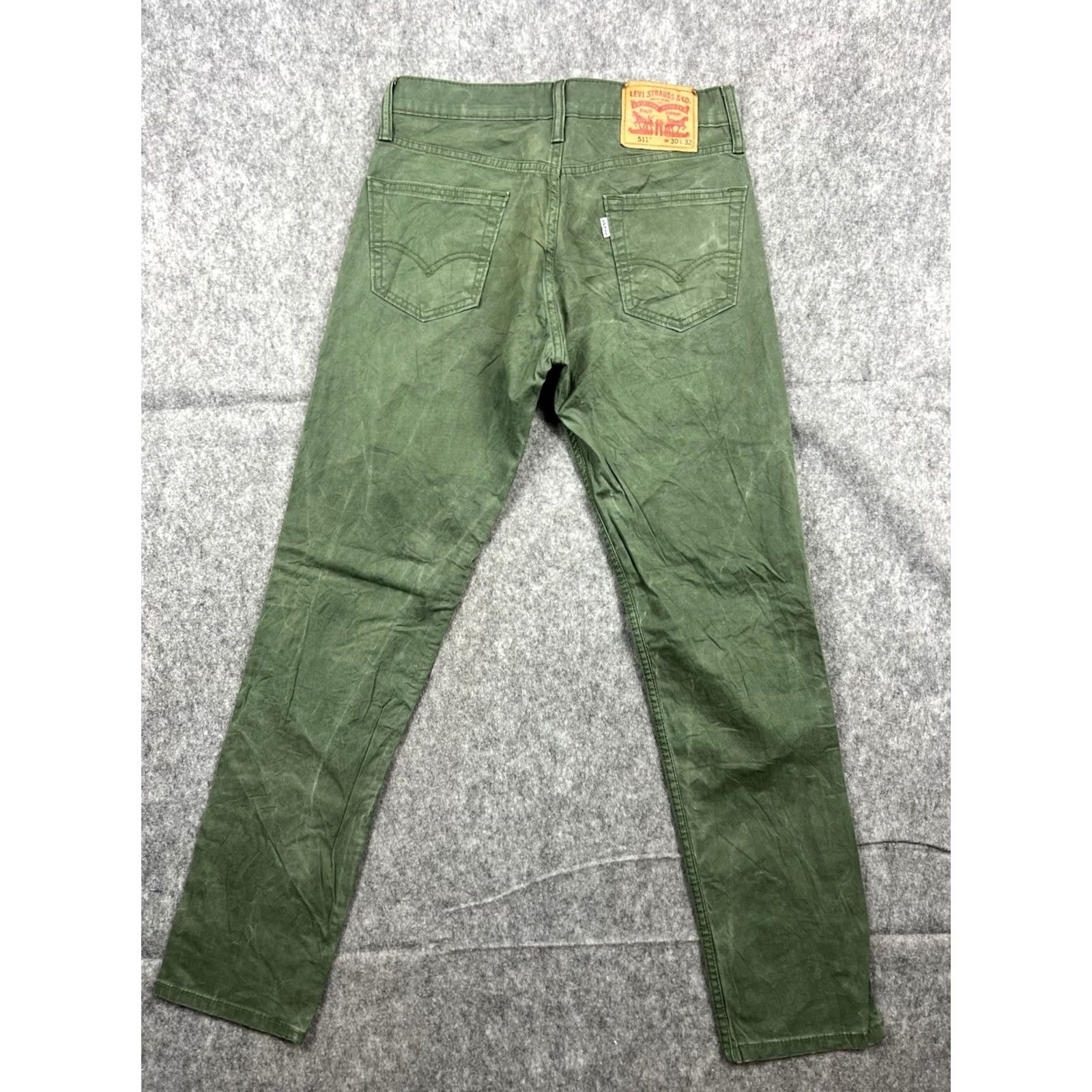 Levi's Levi's 511 Jeans Green Slim Straight Regular Men 30x32 Denim Cotton Blend Button Zip 5-Pocket Unit Vintage No Size US 30 / EU 46 - 2 Thumbnail