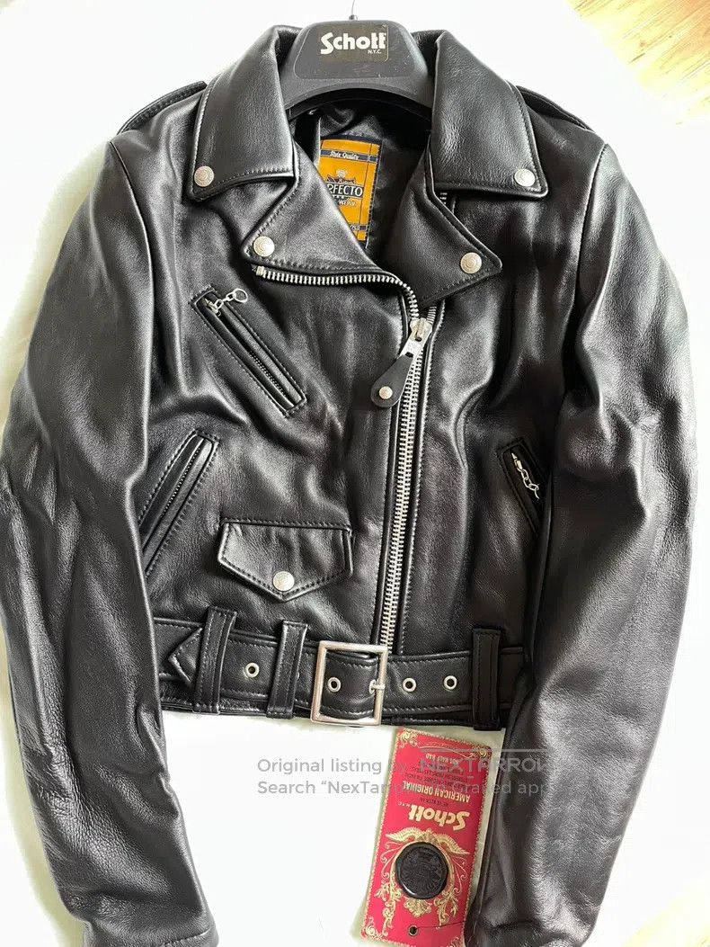 Schott Schott NYC Women's Biker Jacket with diagonal zipper sheep Size S / US 4 / IT 40 - 1 Thumbnail