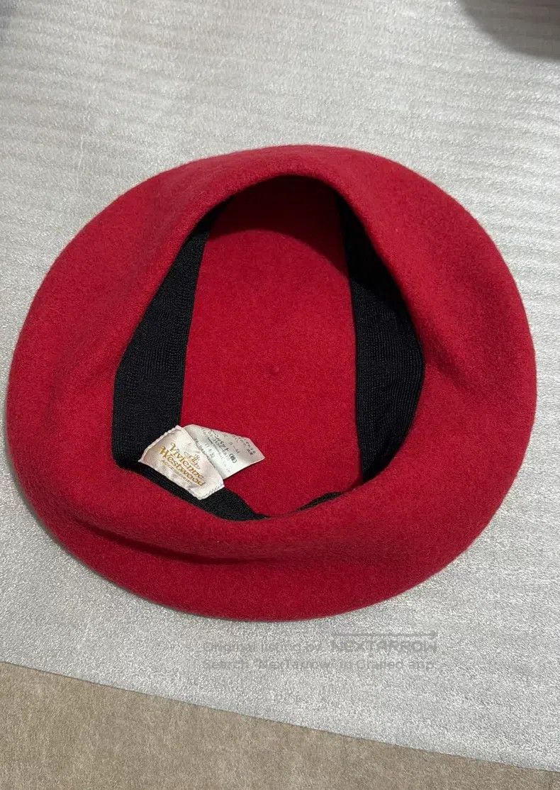 Vivienne Westwood Vivienne Westwood Rare Red Stud Saturn Beret Size ONE SIZE - 7 Thumbnail