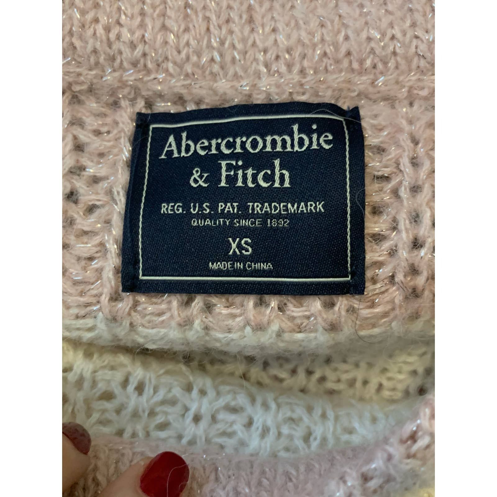 Abercrombie & Fitch Abercrombie & Fitch Alpaca Blend Stripe Sweater size XS Size XS / US 0-2 / IT 36-38 - 3 Thumbnail