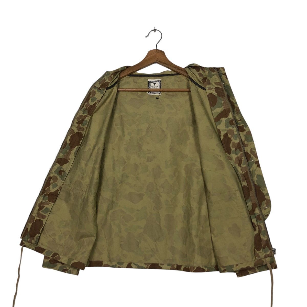 Japanese Brand 📌Vintage Chore Biker Jacket Frog Skins Design Camouflage Size US M / EU 48-50 / 2 - 15 Thumbnail
