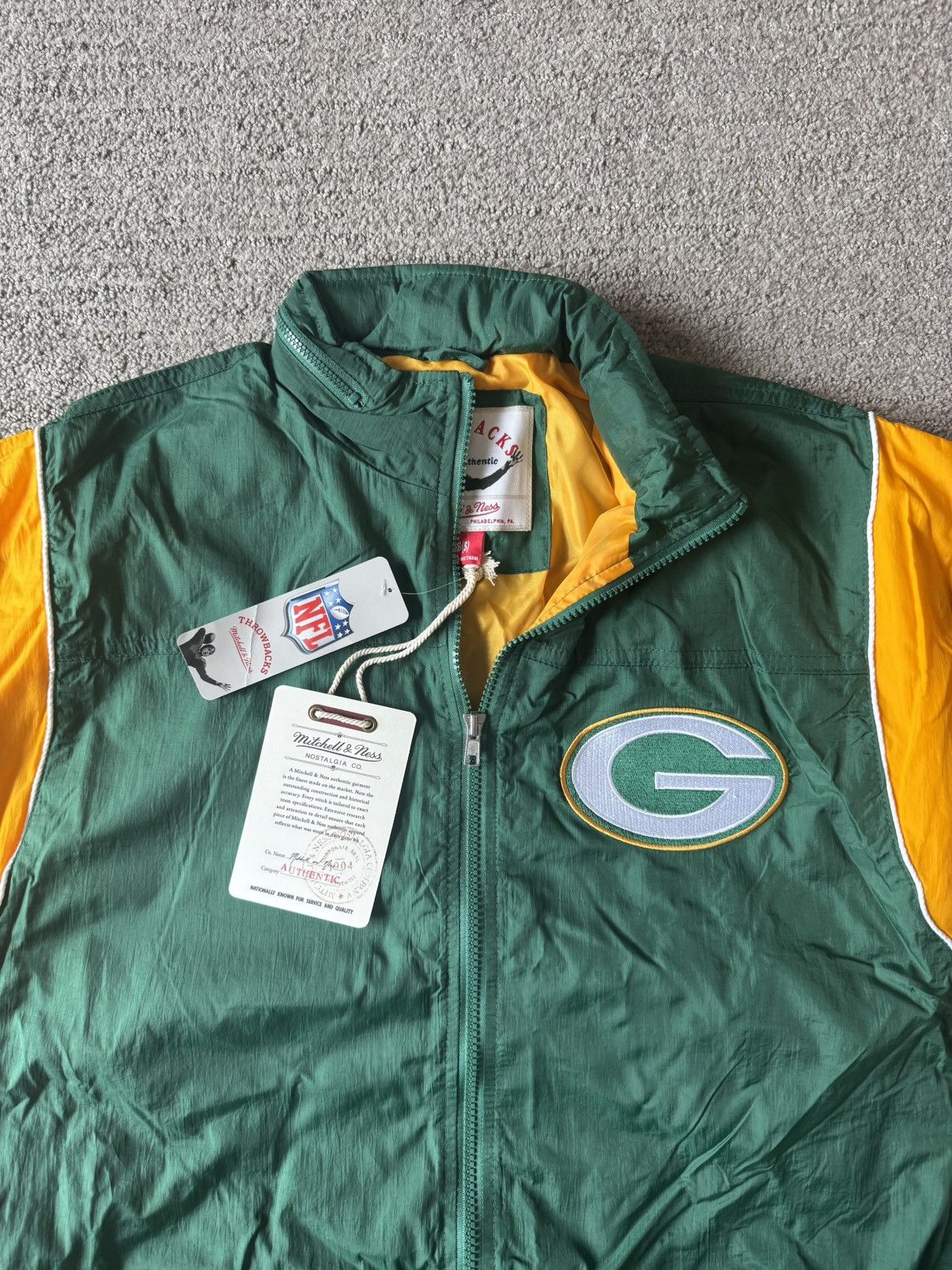 Mitchell & Ness Green Bay Packers Windbreaker Size US S / EU 44-46 / 1 - 2 Thumbnail