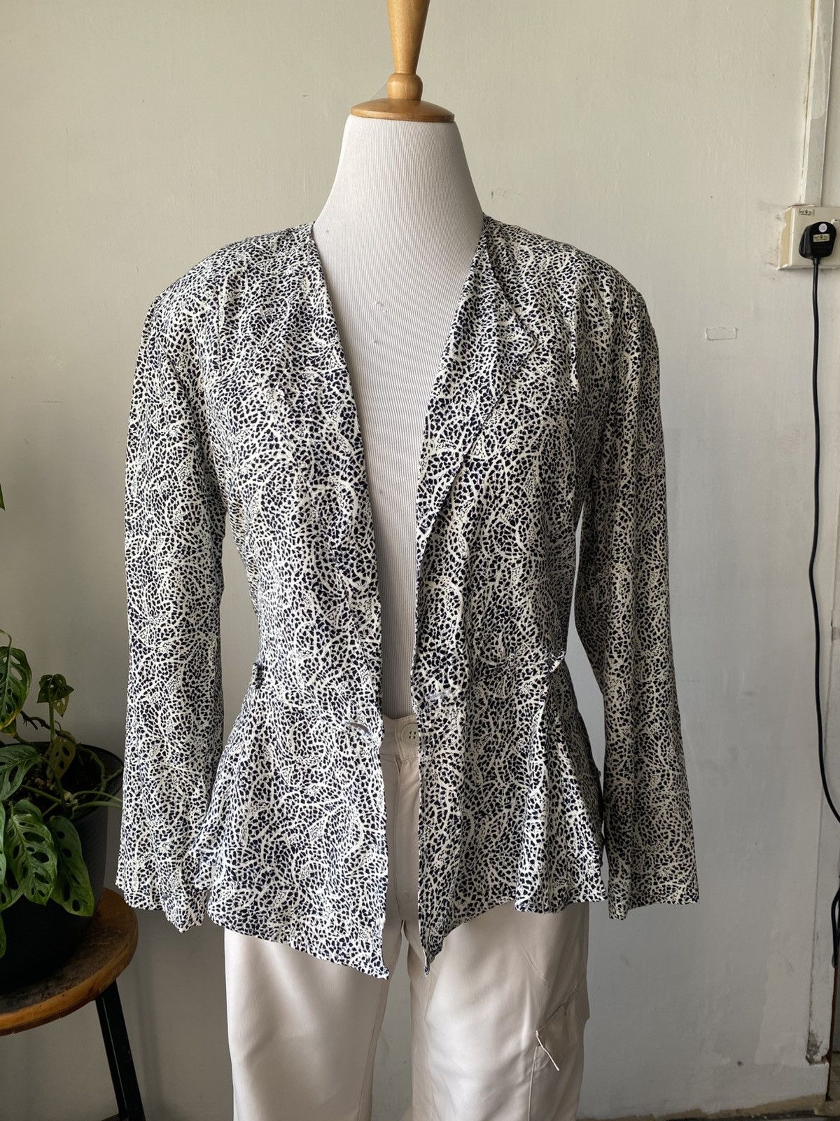 Other COMPONIX Rayon Open Front Cardigan Jacket (USA Made) Size L / US 10 / IT 46 - 1 Thumbnail