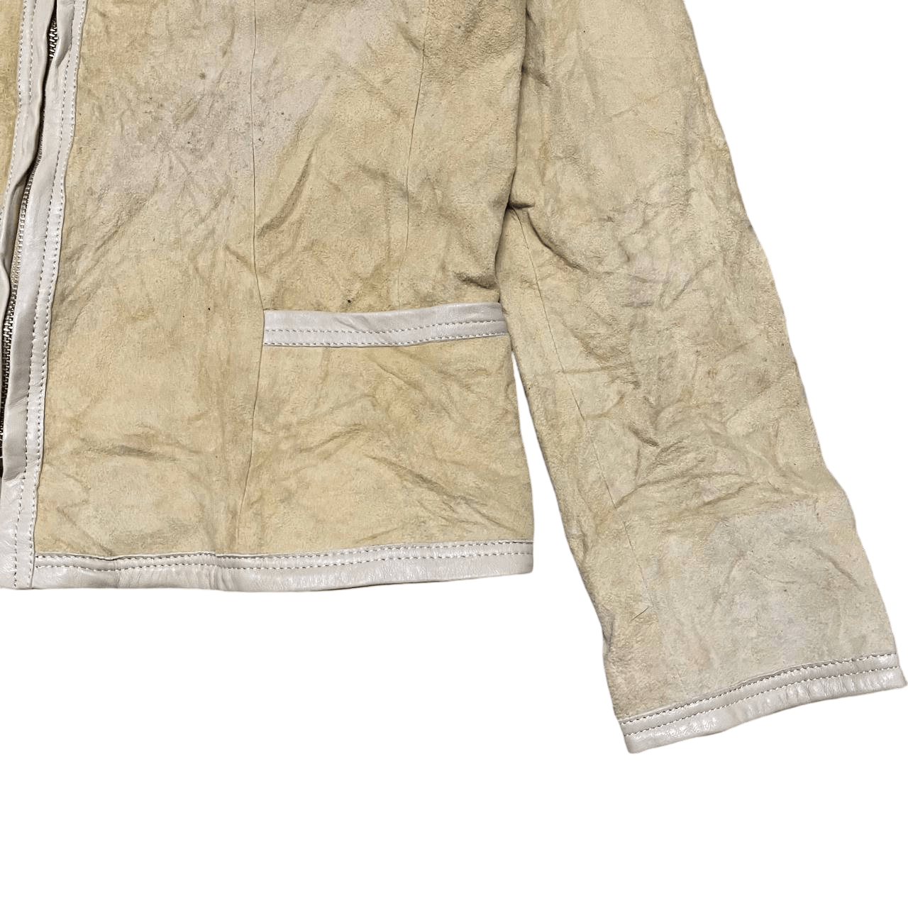 Balmain Vintage Balmain Paris Goat Suede Leather Jacket Size S / US 4 / IT 40 - 4 Thumbnail