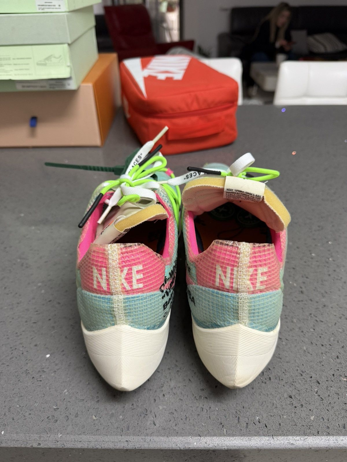 Nike × Off-White Nike Vapor Street Polarized Blue 14.5US / 47.5EU Size US 14 / EU 47 - 3 Thumbnail