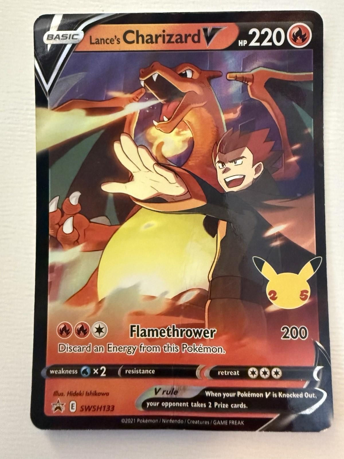 Other Lance’s Charizard V SWSH133 – Black Star Promo Size ONE SIZE - 1 Thumbnail