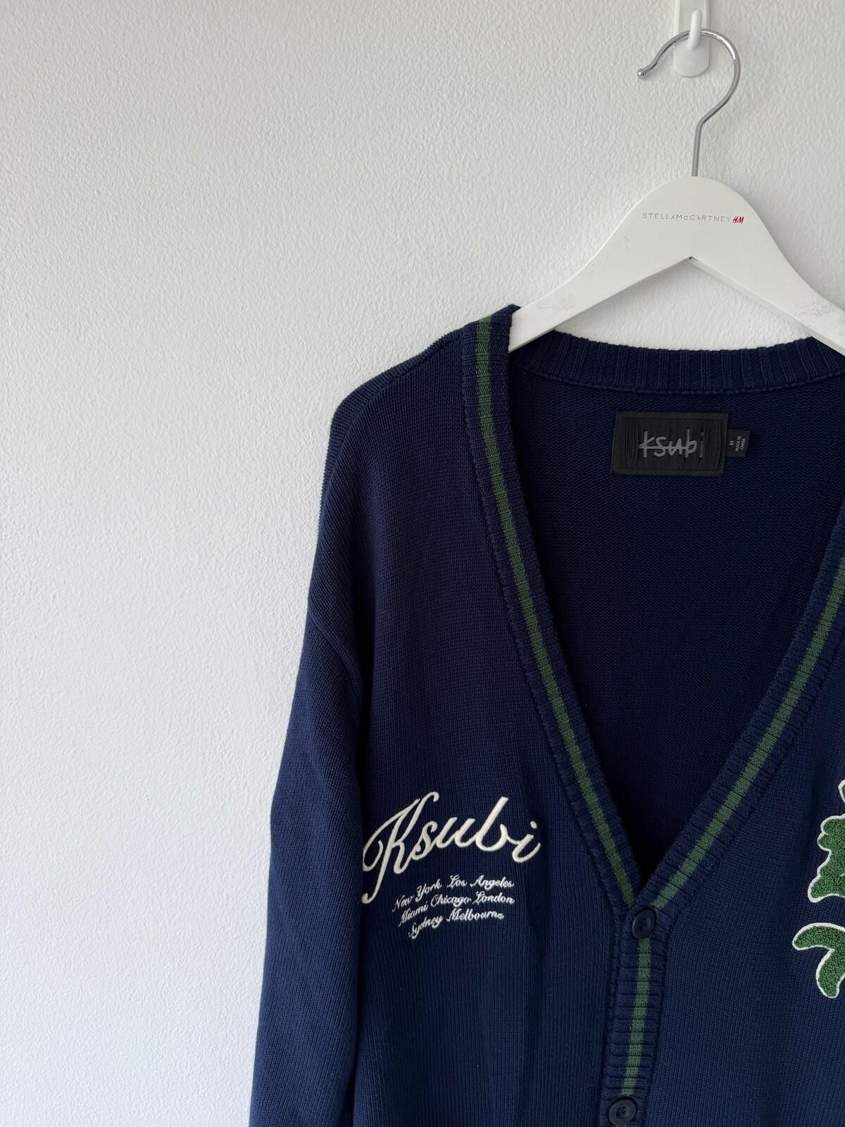 Ksubi new Ksubi mens cardigan knit jumper shirt navy medium m Size US M / EU 48-50 / 2 - 2 Thumbnail