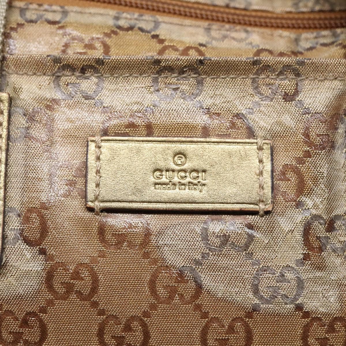 Gucci GUCCI GG Crystal Tote Bag Gold Size ONE SIZE - 14 Thumbnail