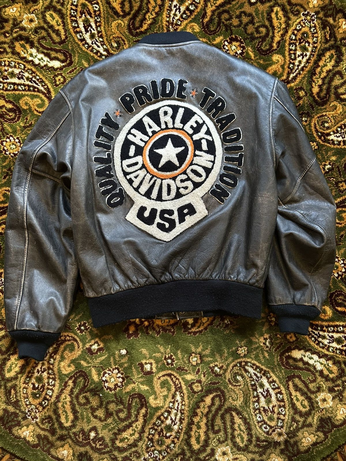Harley Davidson Vintage Harley Davidson USA Pride Leather Jacket Vietnam 🇻🇳 Size US M / EU 48-50 / 2 - 2 Thumbnail