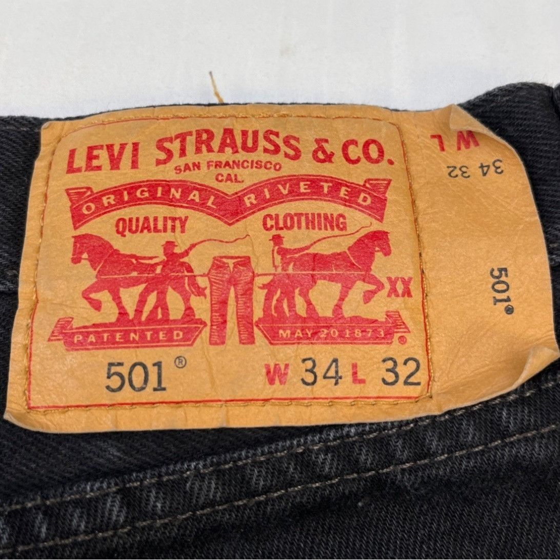 Levi's Levi's 501 Men's Black Jeans/Straight Leg 34x32 SKU 4103 Size US 34 / EU 50 - 6 Thumbnail