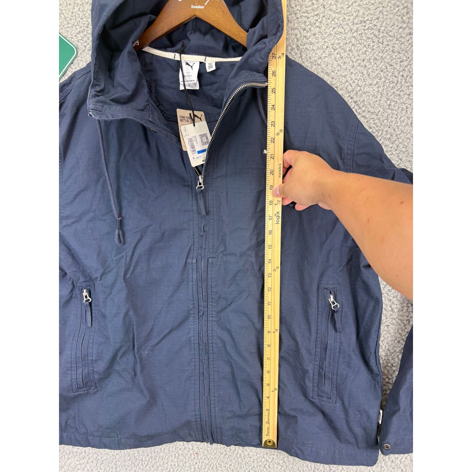 Puma Puma Lightweight Ripstop Drawstring Jacket Mens Extra Large Size US XL / EU 56 / 4 - 2 Thumbnail