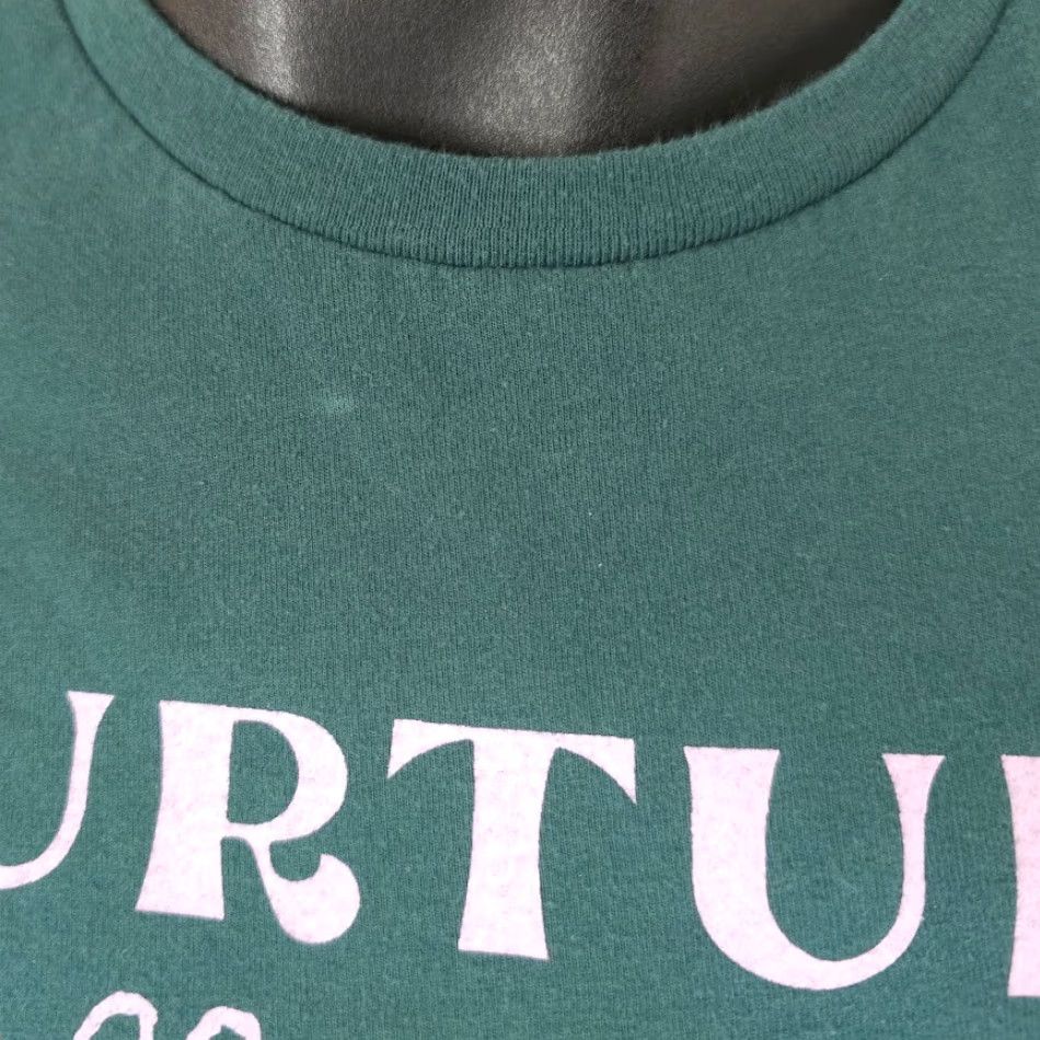 Vintage Nurture Nature T Shirt Mens Small Green Floral Flowers Shirt Size US S / EU 44-46 / 1 - 4 Thumbnail