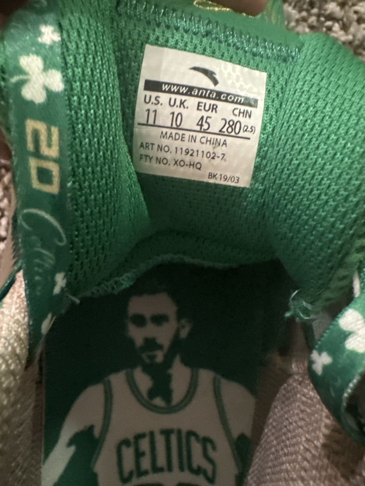 Other × Vintage Anta Gordon Daniel Hayward KT4 Celtics Size US 11 / EU 44 - 1 Thumbnail
