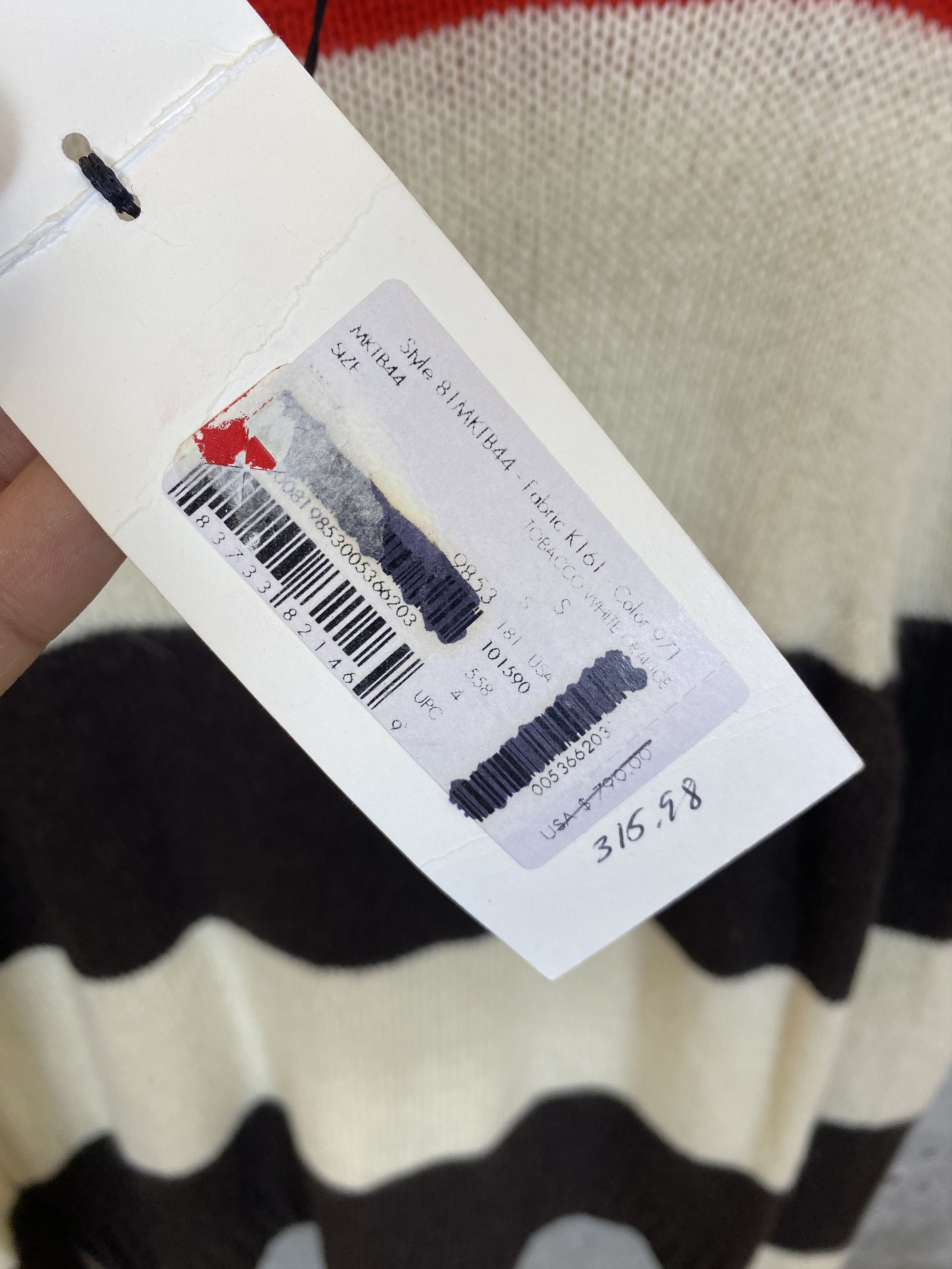 Calvin Klein 205W39NYC NWT CALVIN KLEIN 205W39NYC X RAF SIMONS STRIPE SWEATER Size US S / EU 44-46 / 1 - 6 Thumbnail