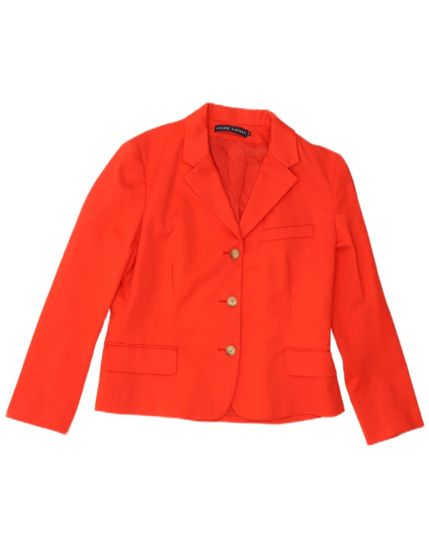 Ralph Lauren Womens 3 Button Blazer Jacket US 14 XL Red Cotton Size XS / US 0-2 / IT 36-38 - 1 Thumbnail