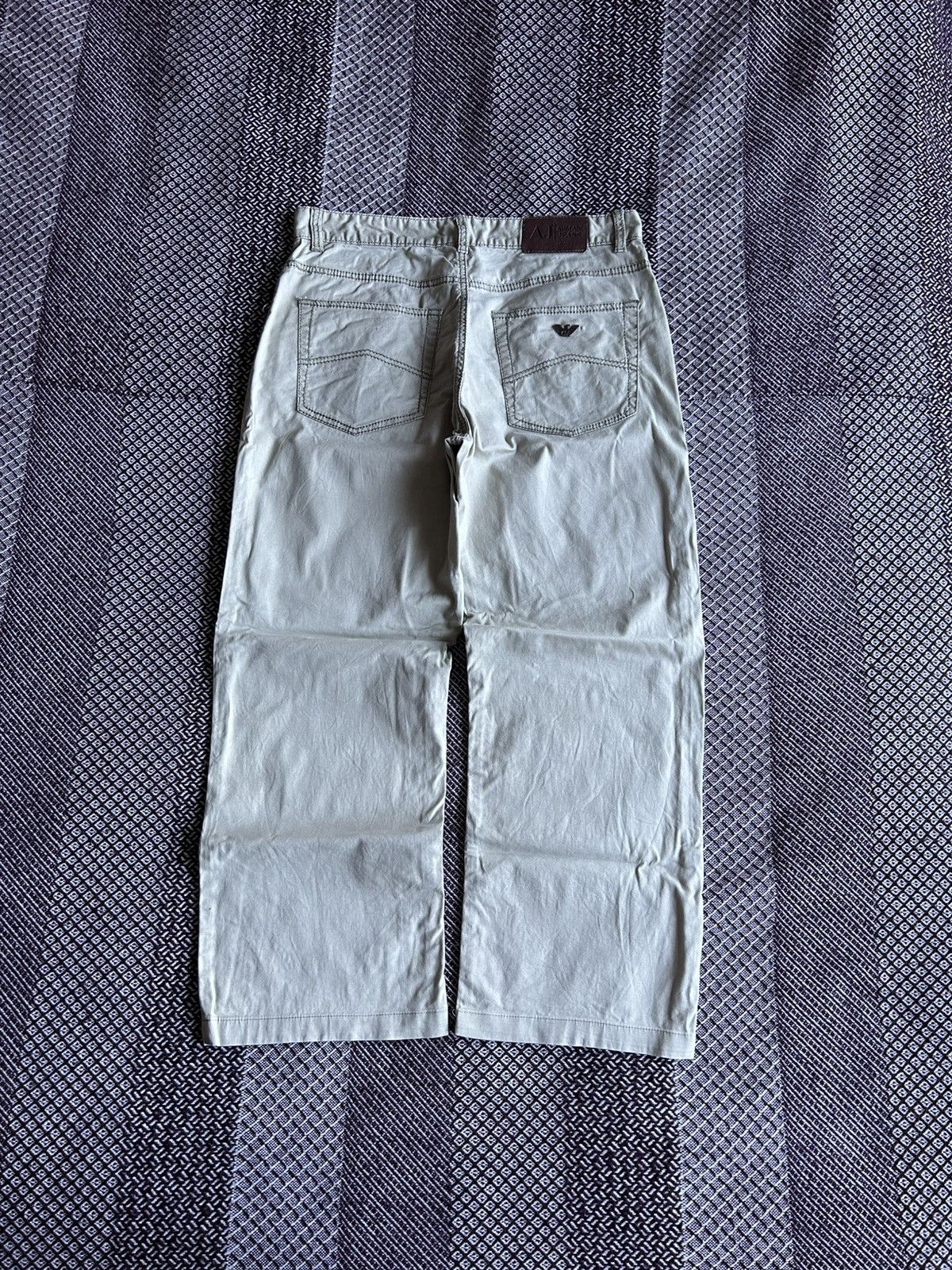 Armani × Vintage Vintage Armani Jeans Small Logo Solid Pants Size 32 Size US 32 / EU 48 - 1 Thumbnail