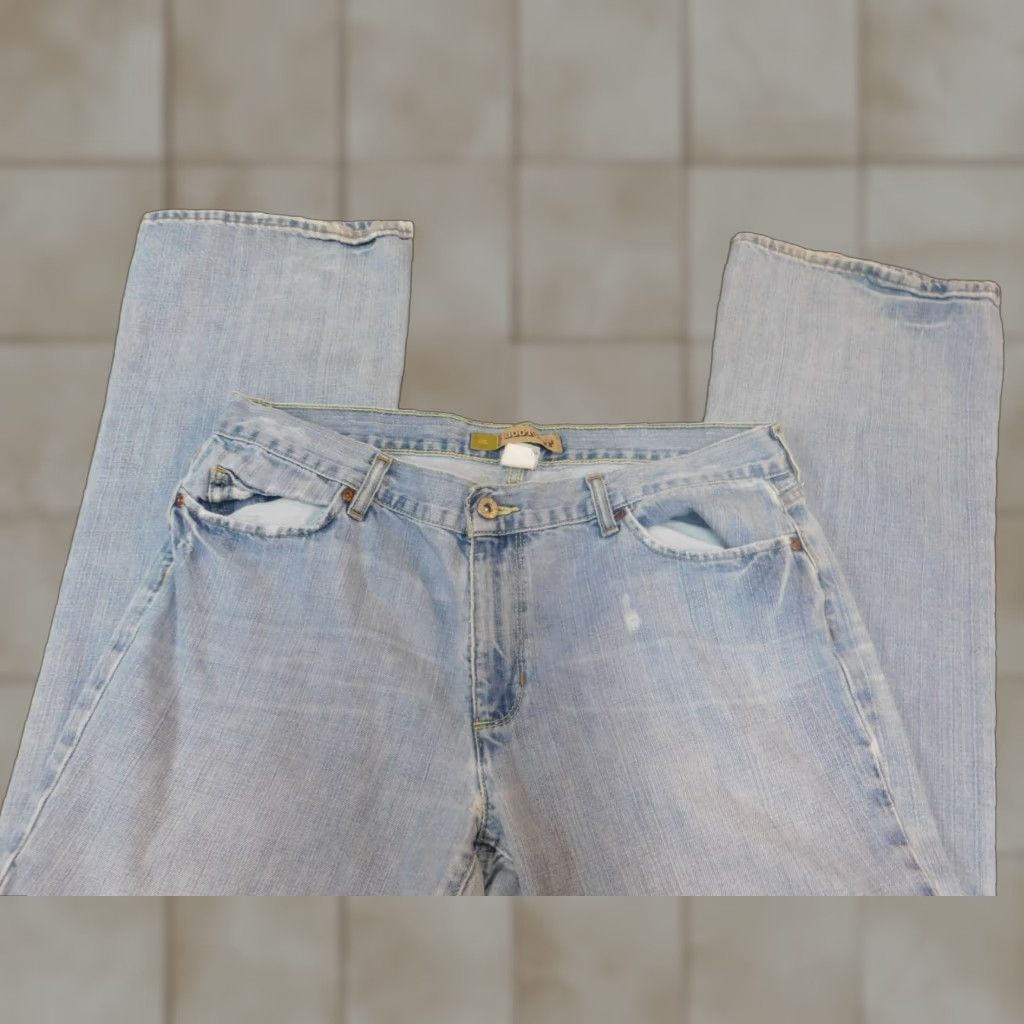 Old Navy Old Navy Womens Jeans 14 bootcut Blue Denim Distressed 30in Inseam Regular Rise 33in Waist Cotton Blend Polyester Jacket? Size 36" / US 14 / IT 50 - 1 Thumbnail