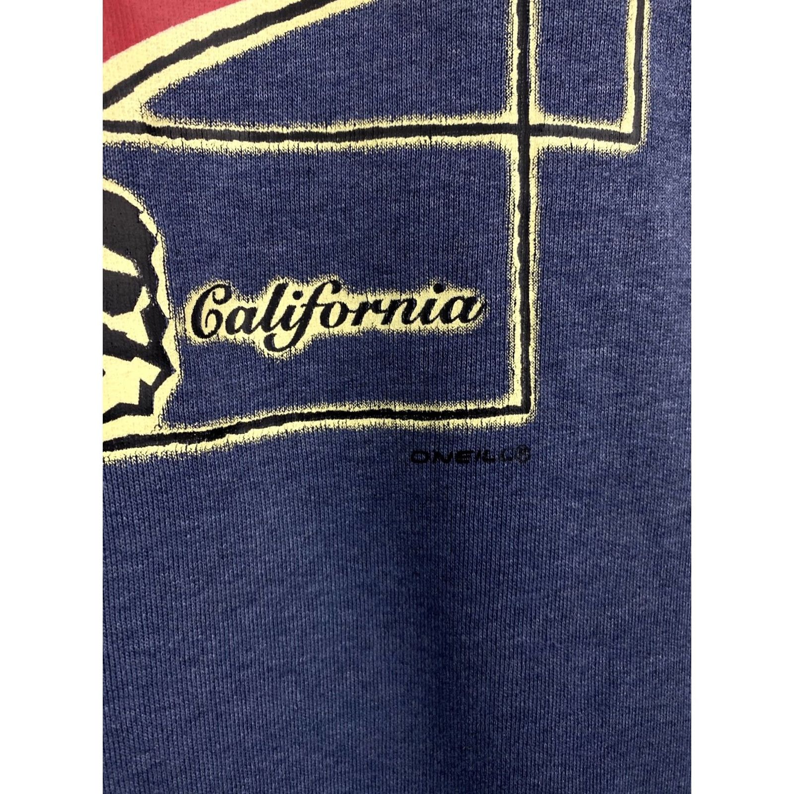 O'Neill VINTAGE O’Neill Santa Cruz Sweatshirt Logo Sweatshirt M/L Blue 90s Pullover Mens Hoodie OverSize Girls Boys Size US M / EU 48-50 / 2 - 6 Thumbnail