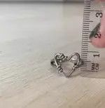 Vintage HEART RINGS Size ONE SIZE - 3 Thumbnail