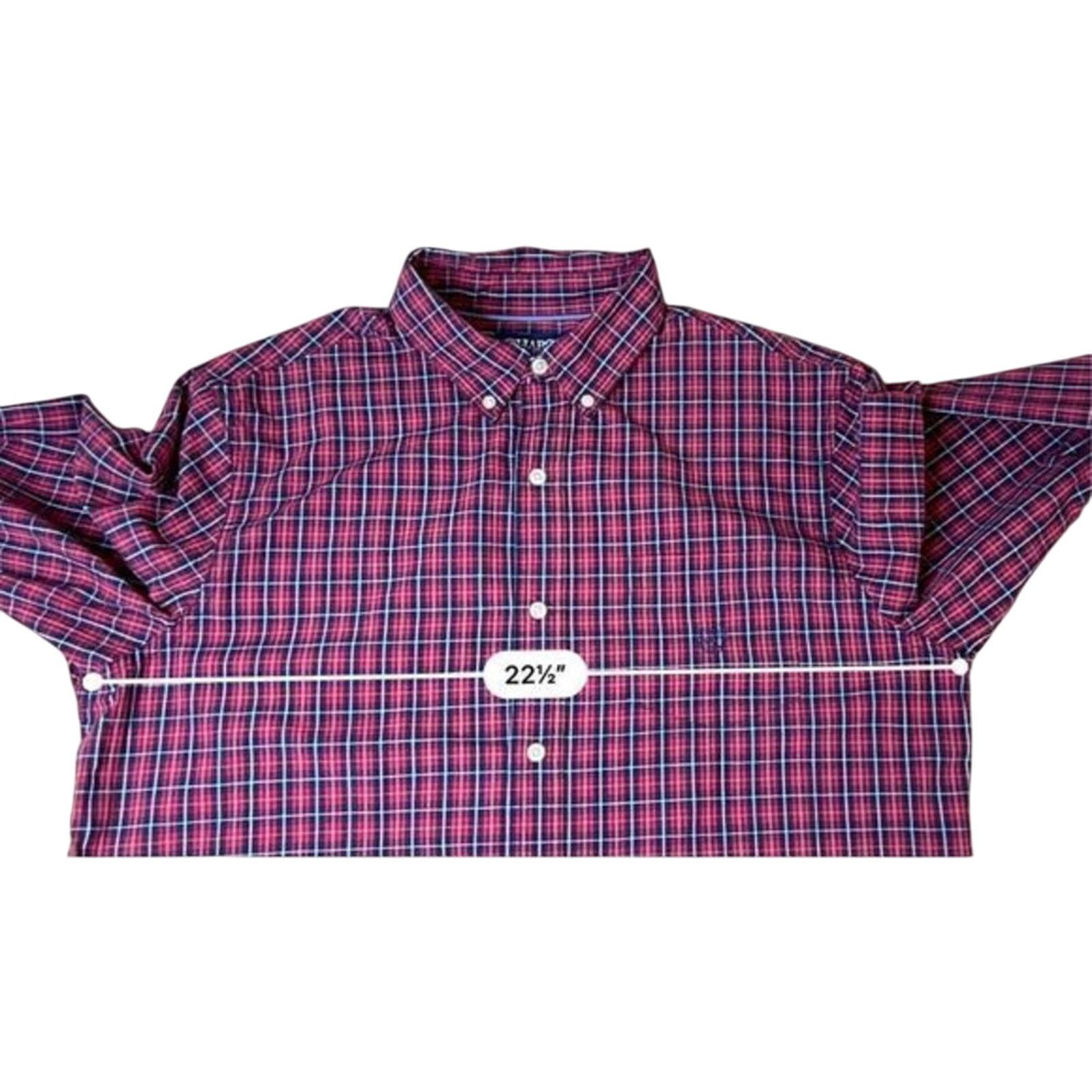 Chaps Chaps Easy Care Button Down Red Plaid Shirt LARGE NWOT Size US L / EU 52-54 / 3 - 6 Thumbnail