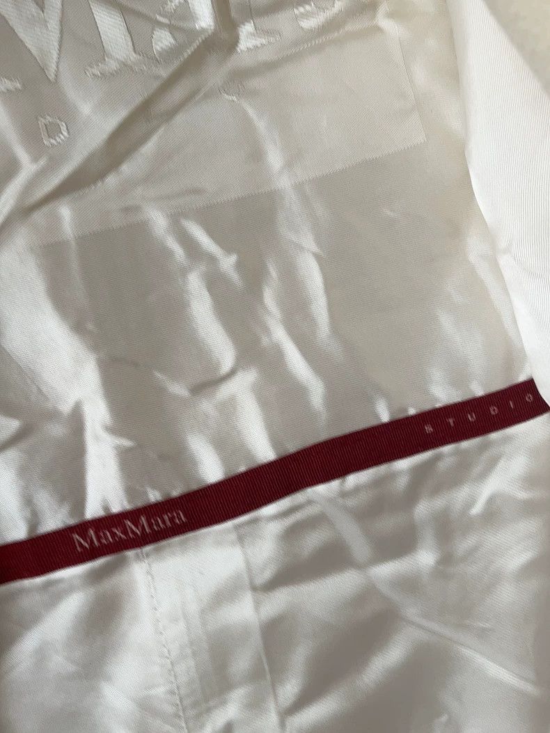 Max Mara Max Mara Studio mango white coat classic Size S / US 4 / IT 40 - 3 Thumbnail