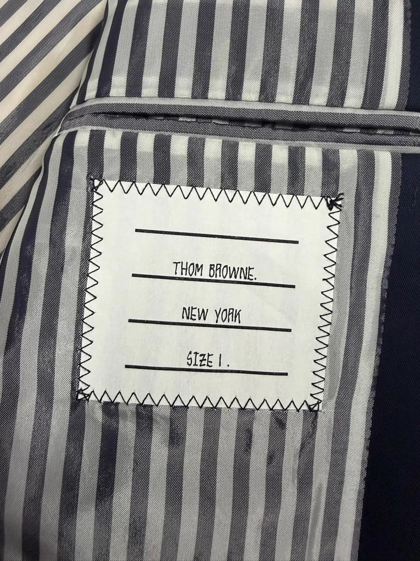 Thom Browne Thom Browne Men's Navy DB Gold-Button Trench Coat Size1 Size US S / EU 44-46 / 1 - 4 Thumbnail