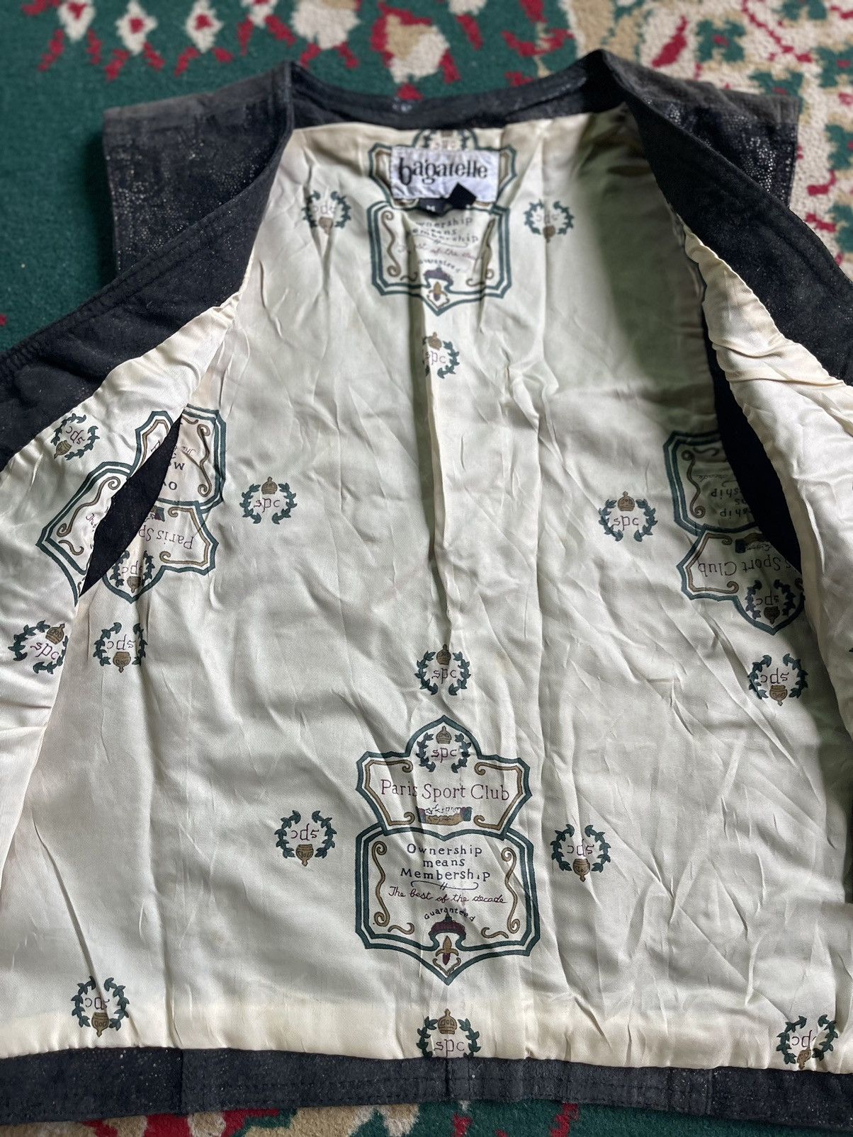 Japanese Brand × Leather × Vintage Vintage Bagatelle Vest Suede Leather Jacket Size US M / EU 48-50 / 2 - 4 Thumbnail