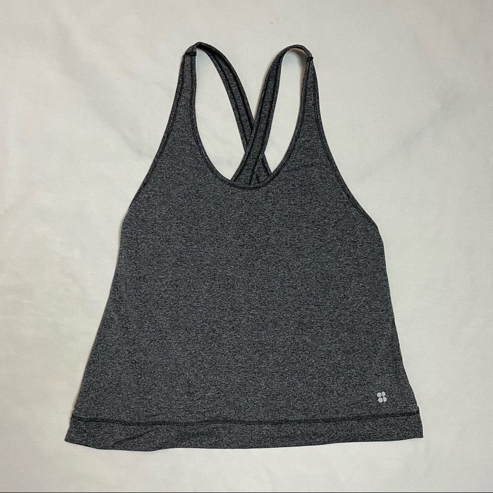 Sweaty Betty Sweaty Betty Grey Cross Racerback Top Size S Size S / US 4 / IT 40 - 6 Thumbnail