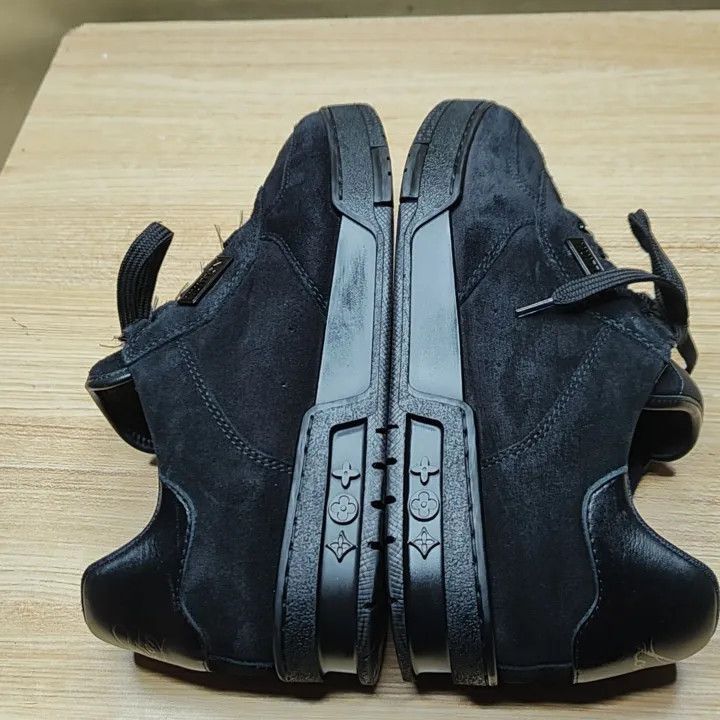 Louis Vuitton Louis Vuitton Black Trainer Sneakers -2508 Size US 7.5 / EU 40-41 - 8 Thumbnail