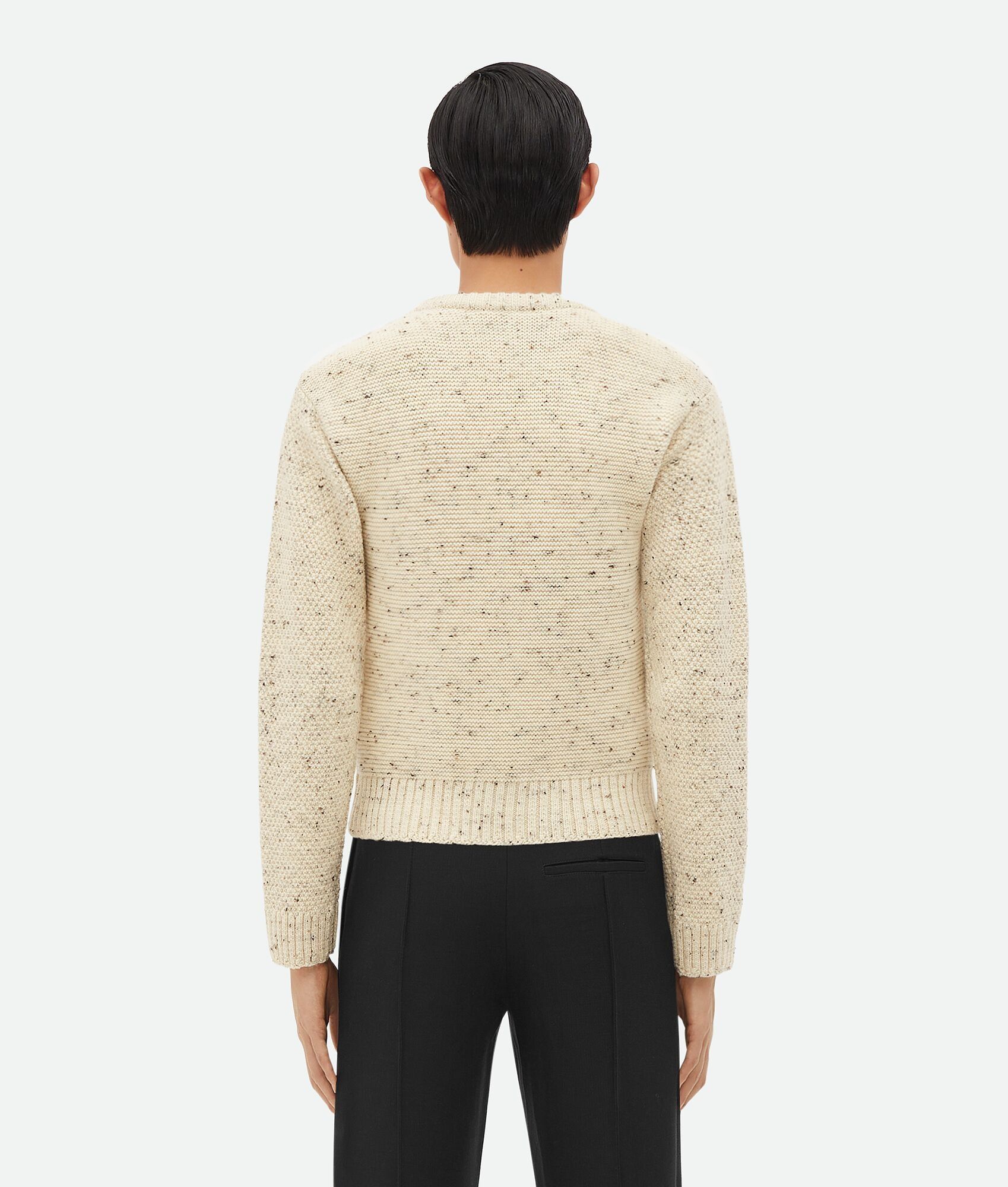 Bottega Veneta o1n1vont0125 Graphic Fish Wool Sweater in Beige Size US XL / EU 56 / 4 - 3 Thumbnail