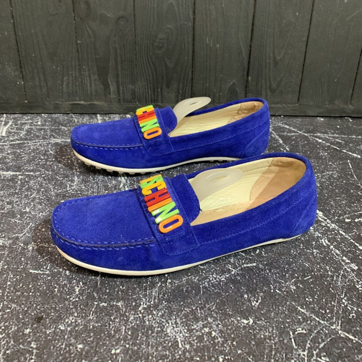 Moschino Moschino Blue Suede Moccasins Loafers Size 35 EU 22 CM Size US 5 / IT 35 - 5 Thumbnail
