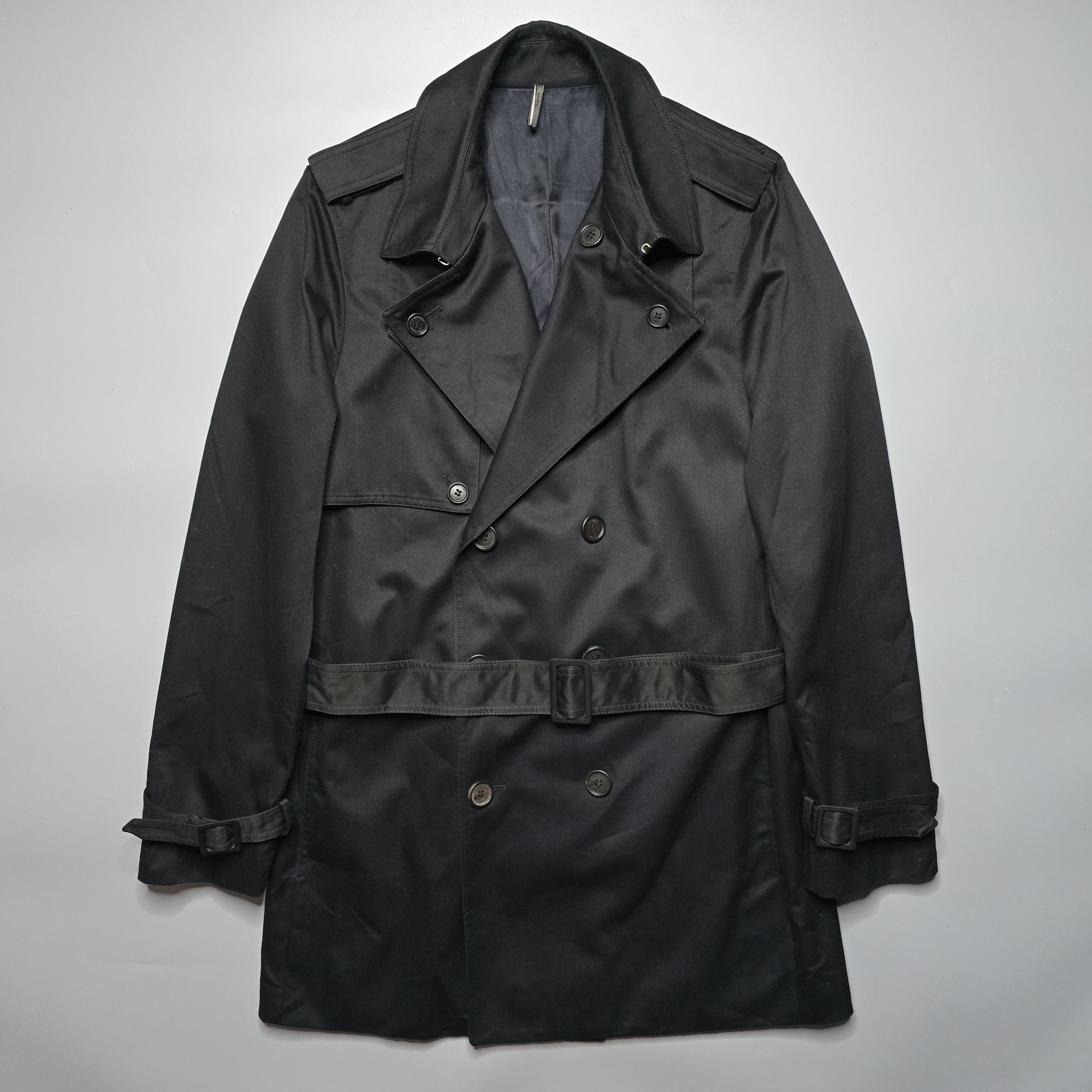 Dior Homme AW04 ダブルブレスト　コーテッド　ロングコート　44 Dior × Hedi Slimane Rare! Dior Homme AW04 “VOTC” herringbone
