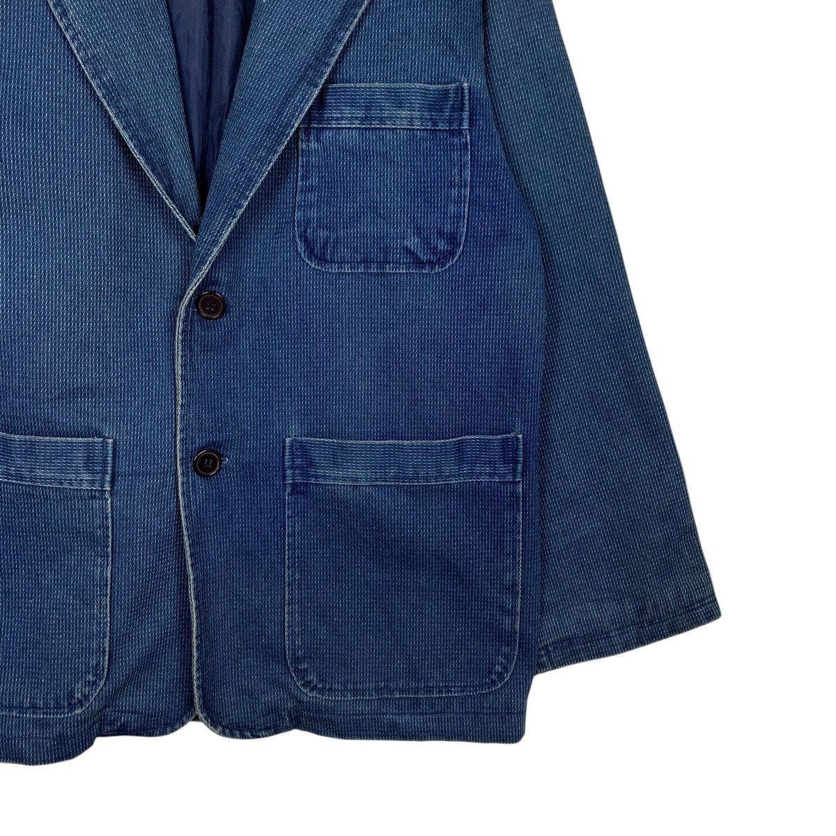 Vintage 90's F.CONCEPT Blue Indigo Blazer Casual Jacket #2741-C123 Size US M / EU 48-50 / 2 - 6 Thumbnail