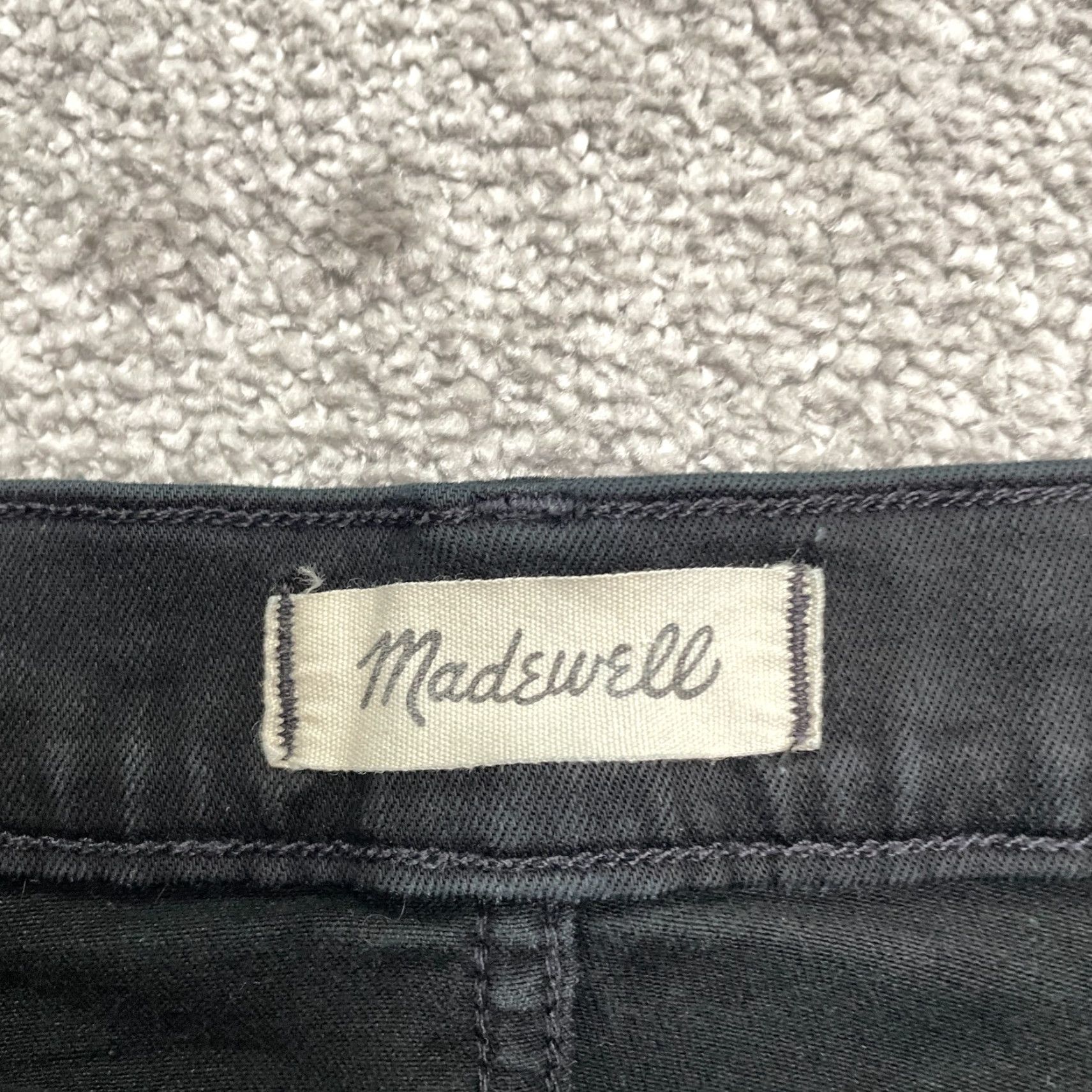 Madewell Madewell Skinny Jeans Womens 32 Black 8" Crop Mid Rise Casual Stretch Size 24" / US 00 / IT 34 - 6 Thumbnail