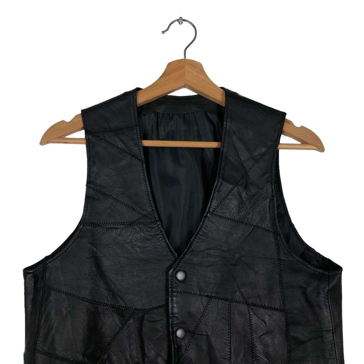 Japanese Brand 🔥90’s Soft Leather Riot Riot Vest Biker Wear Issey Miyake Size US M / EU 48-50 / 2 - 2 Thumbnail